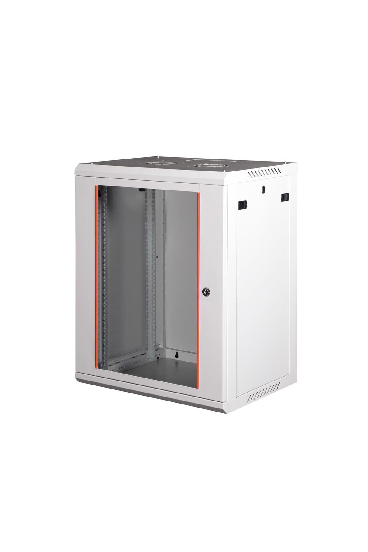 Lande - 15U 19" Duvar Tipi Rack Kabinet – Genişlik: 600 mm | Derinlik: 450 mm – Açık Gri (Demonte)
