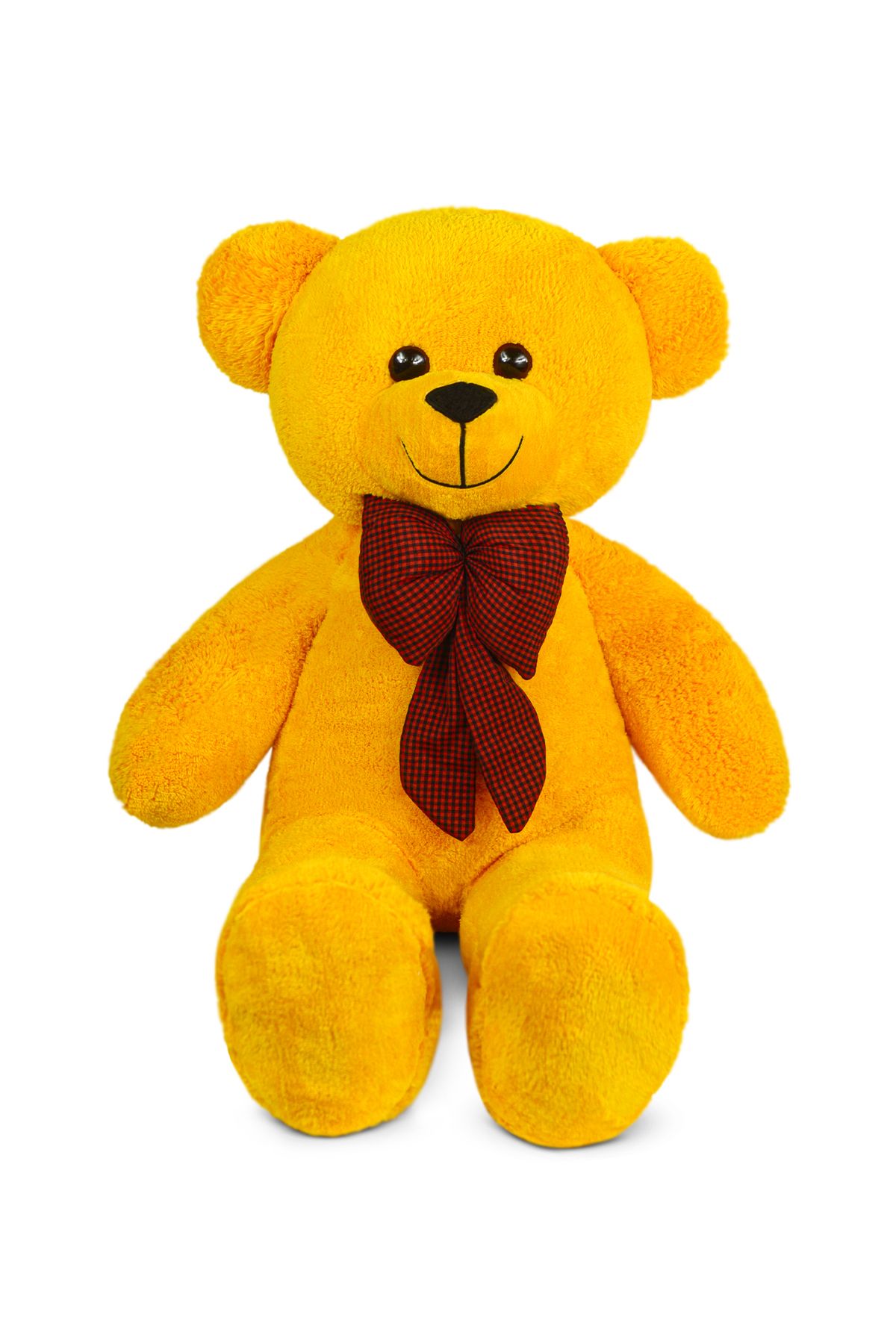 Özgüner Oyuncak 100-120 cm Dev Peluş Ayıcık Papyonlu, Yumuşacık, Yerli Üretim