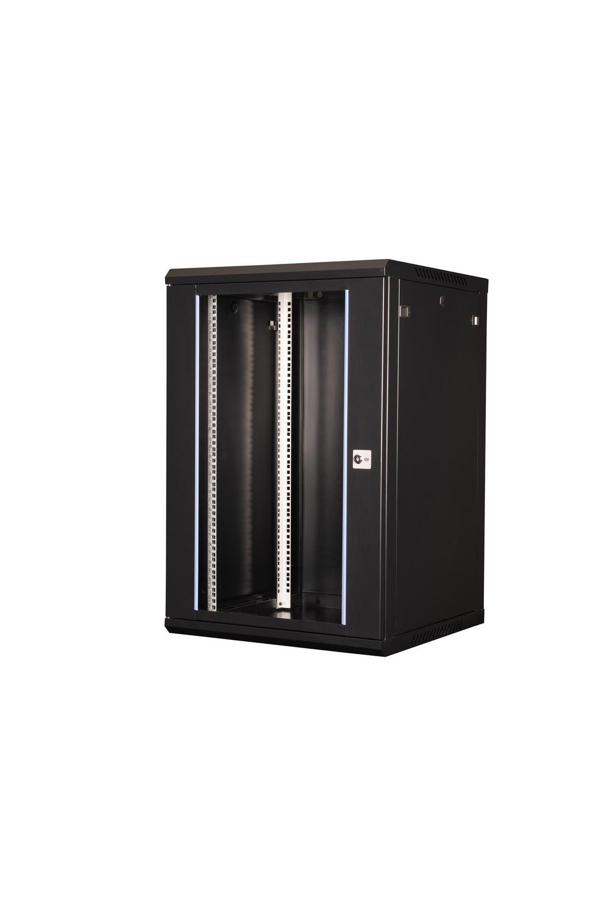 Lande - 18u 19" Duvar Tipi Rack Kabinet – Genişlik: 600 Mm | Derinlik: 600 Mm – Siyah
