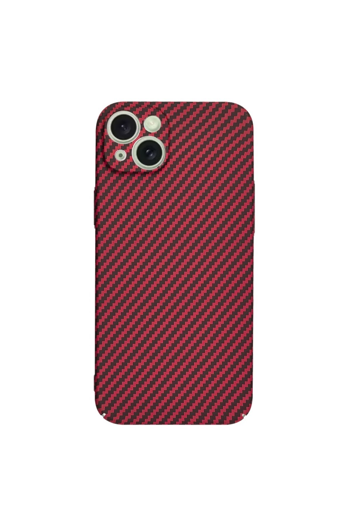 Techsuit-IPhone 15 Plus Case - Techsuit Carbonite FiberShell - Red 3
