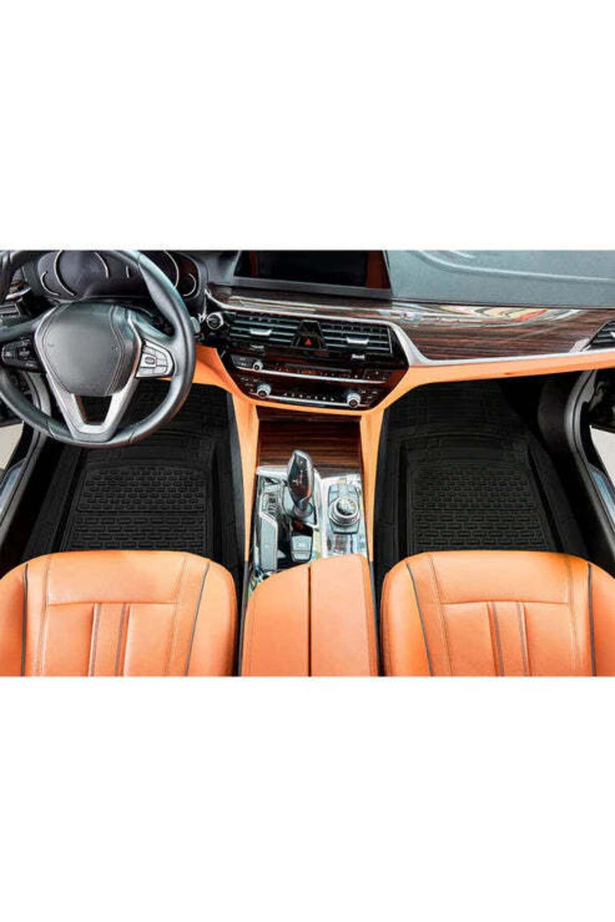 TEAMCAR-Covorașe auto tip tavă compatibile cu BMW Seria 7 E65/E66 (2001–2008), negre, material durabil 11