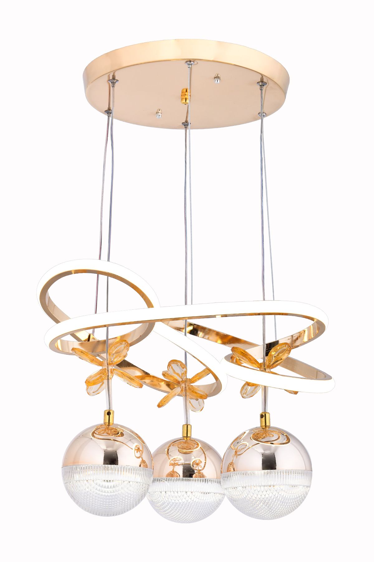 Bafra TRİAN 3 TOP GOLD LED AVİZE