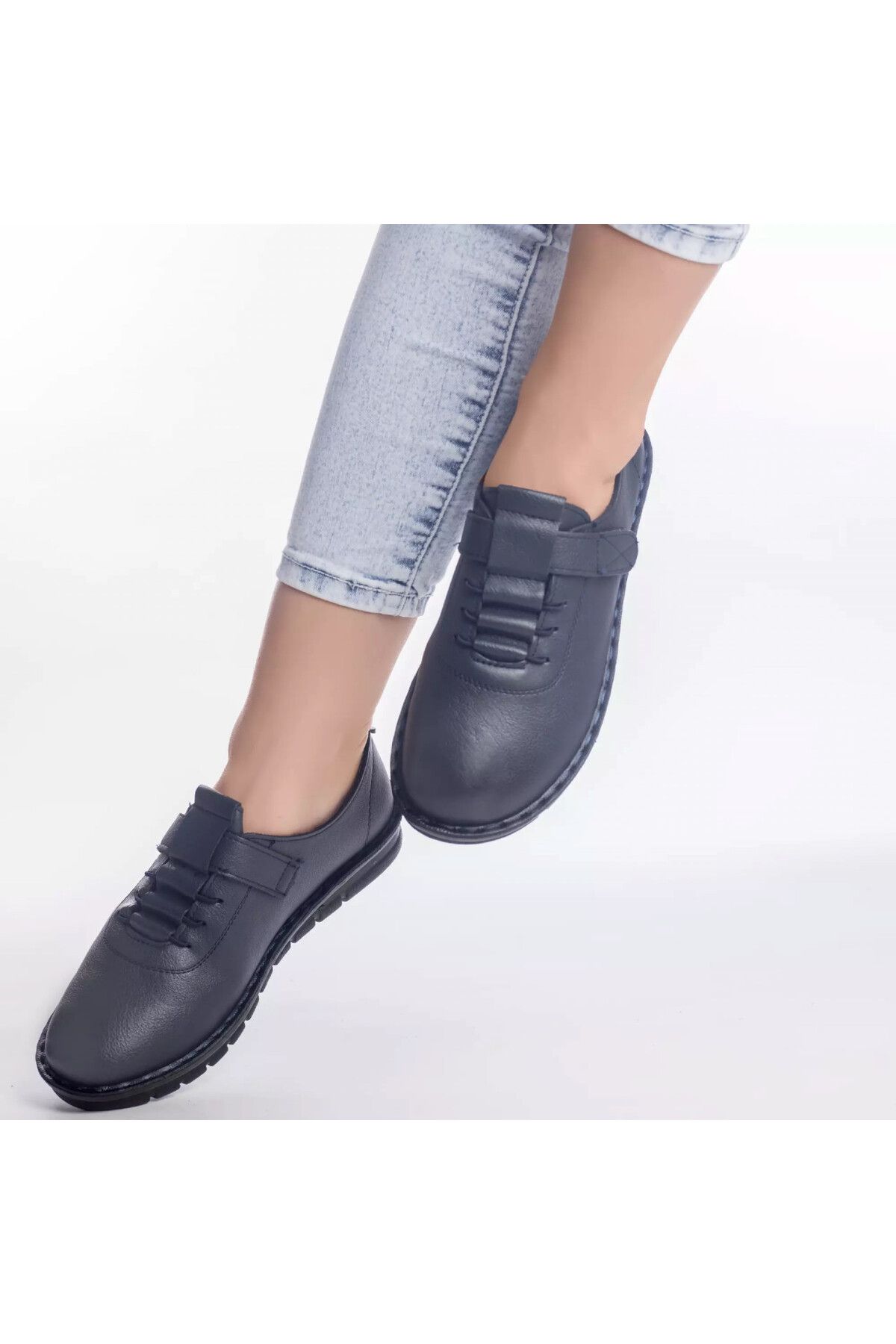 MODA STİL-Judith casual shoes blue eco-leather, 36 2