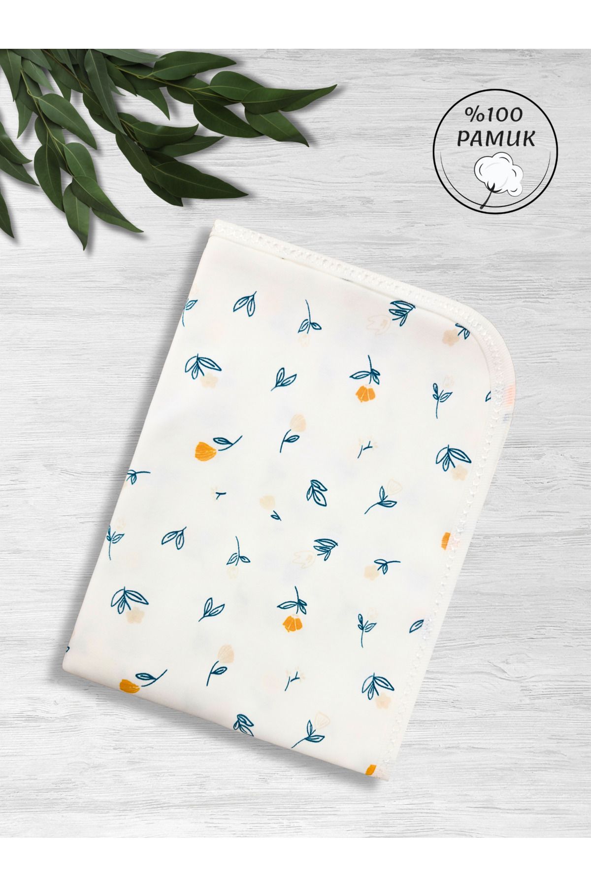 GizaKids %100 Pamuk 80*90cm Çift Katlı Penye Bebek Battaniyesi
