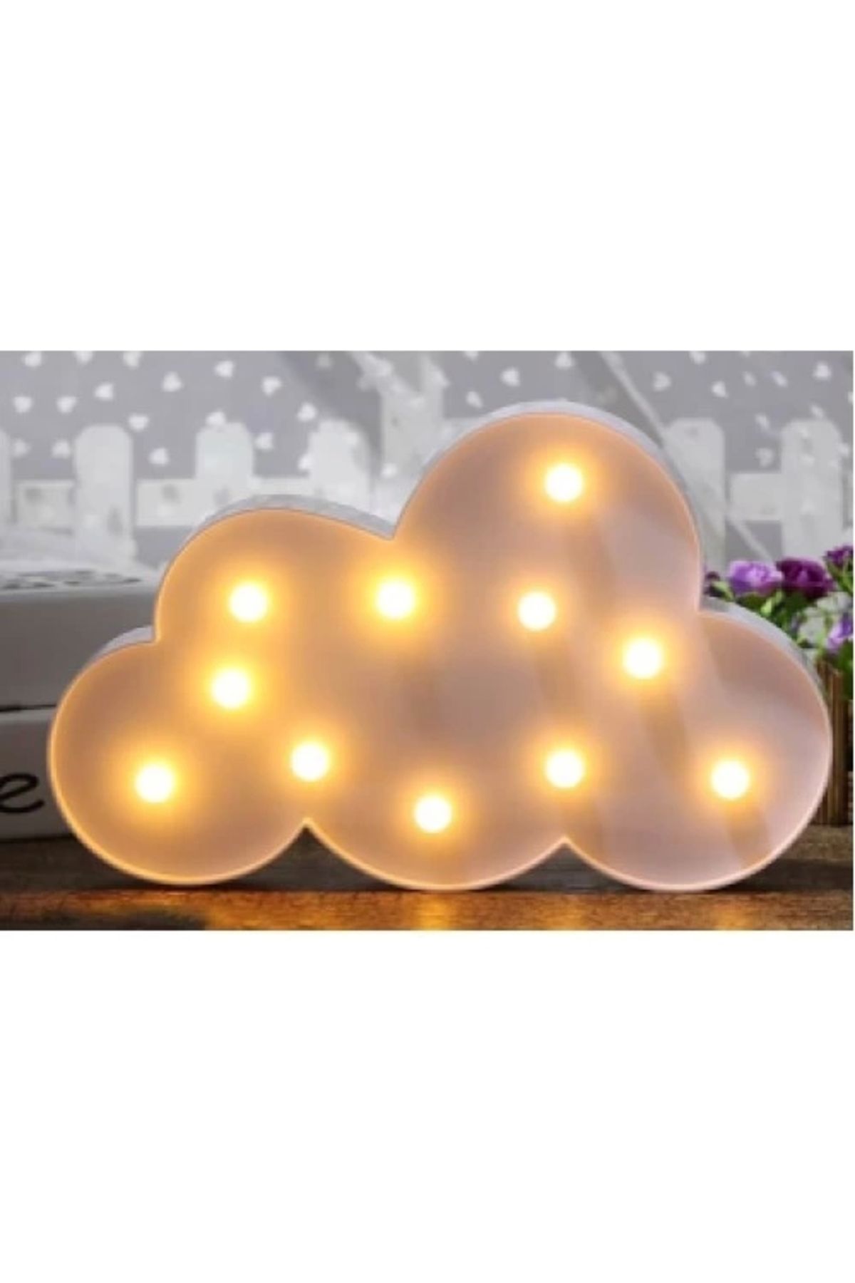 ETT Led Işık Beyaz Bulut Gece Lambası