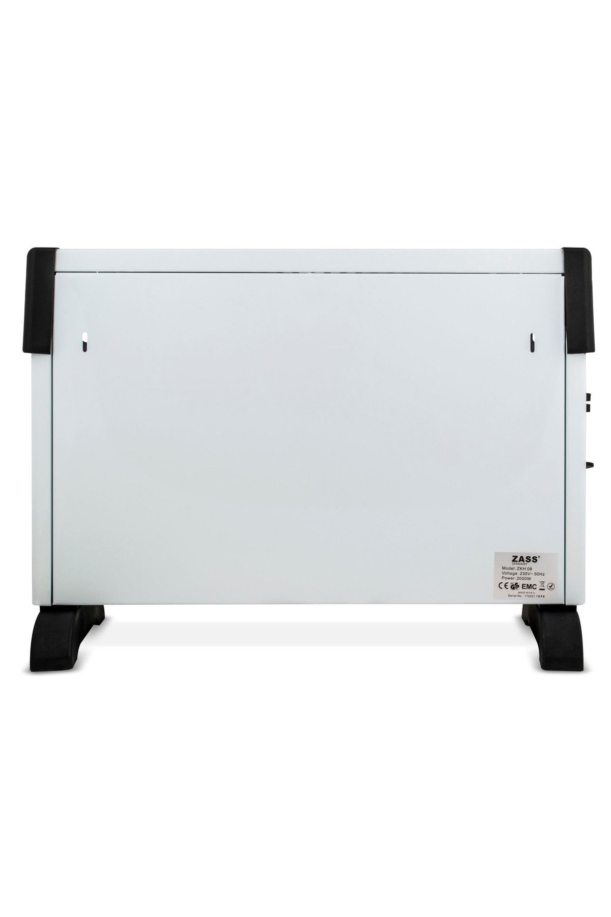 Zass-Convector Zass ZKH 08, 3 power levels (750-1250-2000W) Adjustable thermostat 4