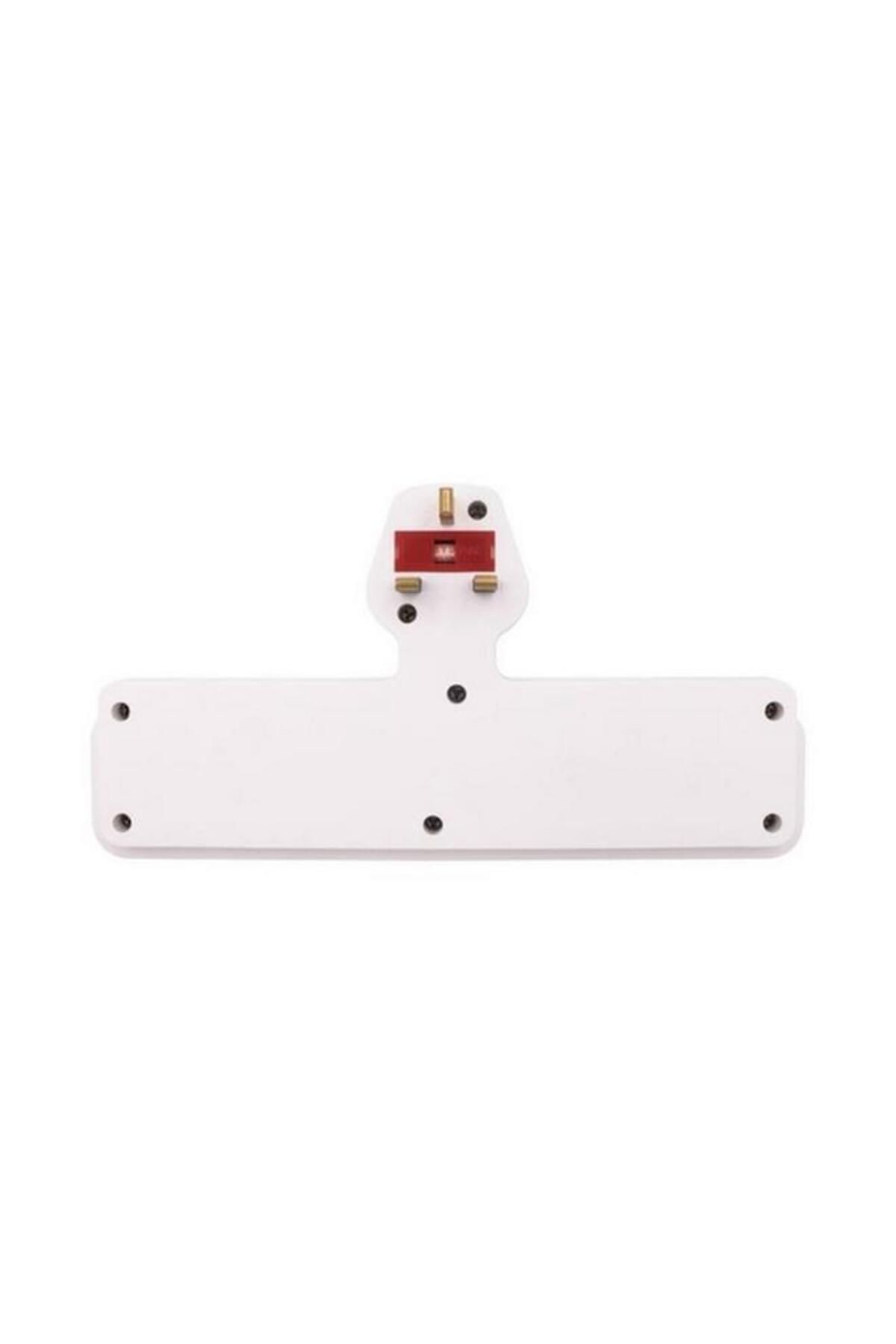 Generic-HOME BEST 3-Way Socket Power Adapter with 2-USB Port White AU213USB-C-W 4