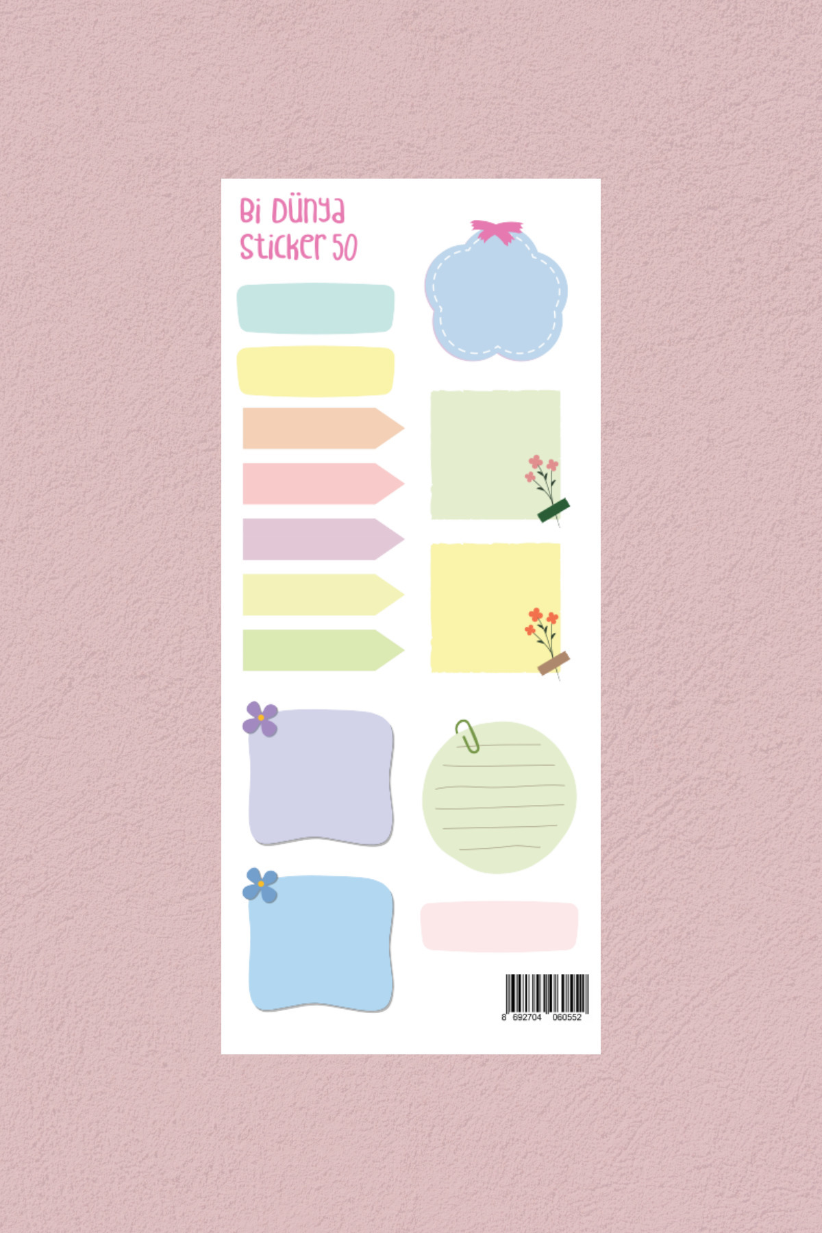 Post Sticker Bir Bi Dünya Haber M50 – Post-it Temalı Sticker Seti - Fiyatı, Yorumları