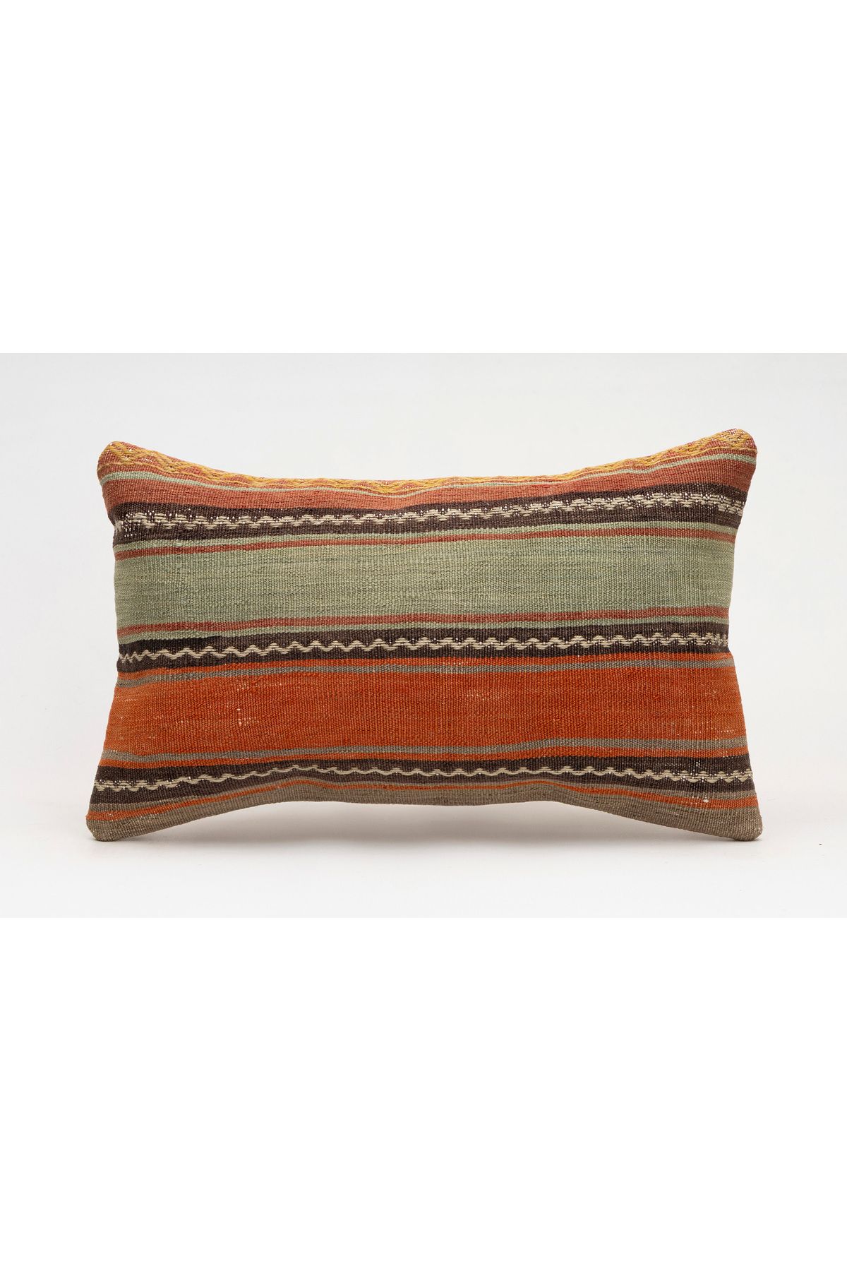 Kilim Whole Sale El Yapımı Kilim'den Yapılmış Vintage Kırlent Kılıfı, Yün, 30x50 Cm