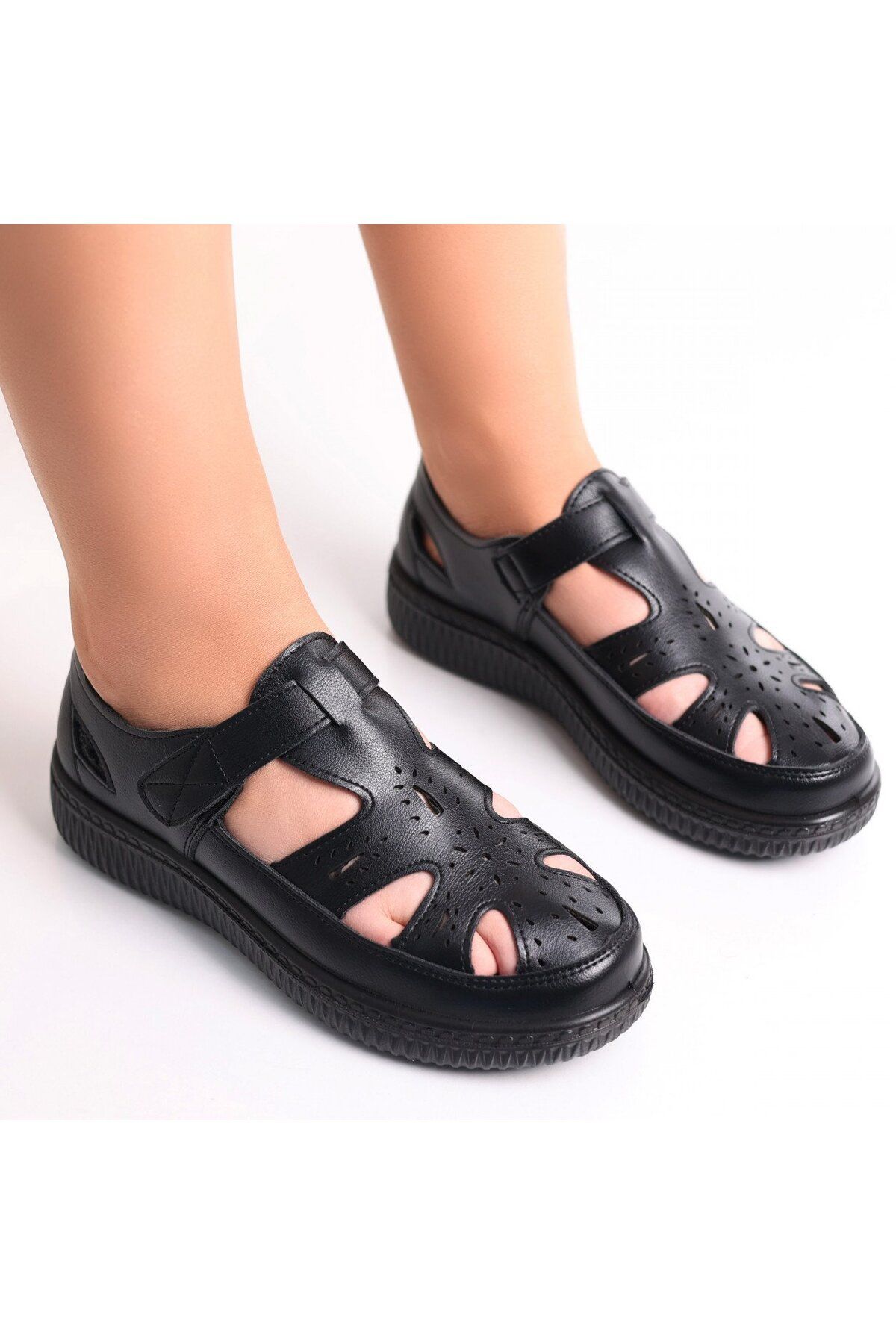 MODA STİL-Women's Casual Black Shoes Made of Eco-Leather Benia, 39 3