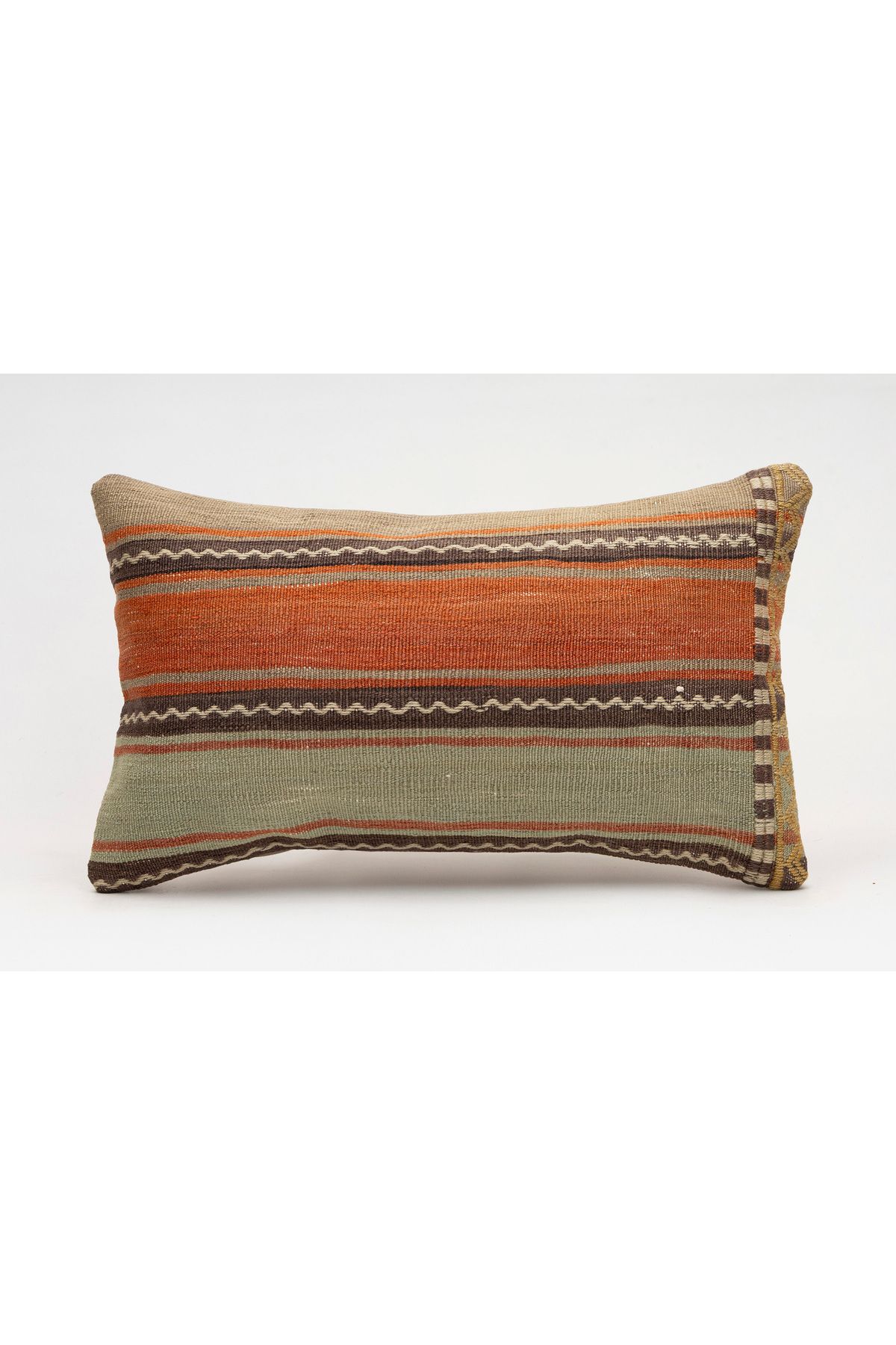Kilim Whole Sale El Yapımı Kilim'den Yapılmış Vintage Kırlent Kılıfı, Yün, 30x50 Cm
