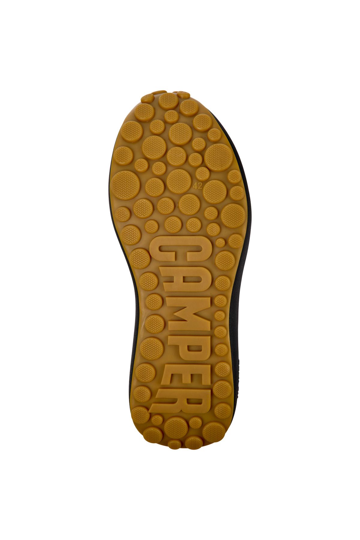 CAMPER-Men's Black Classic Sneaker with Hook And Loop, Mesh Details, and Comfortable Sole PelotasAthens 5