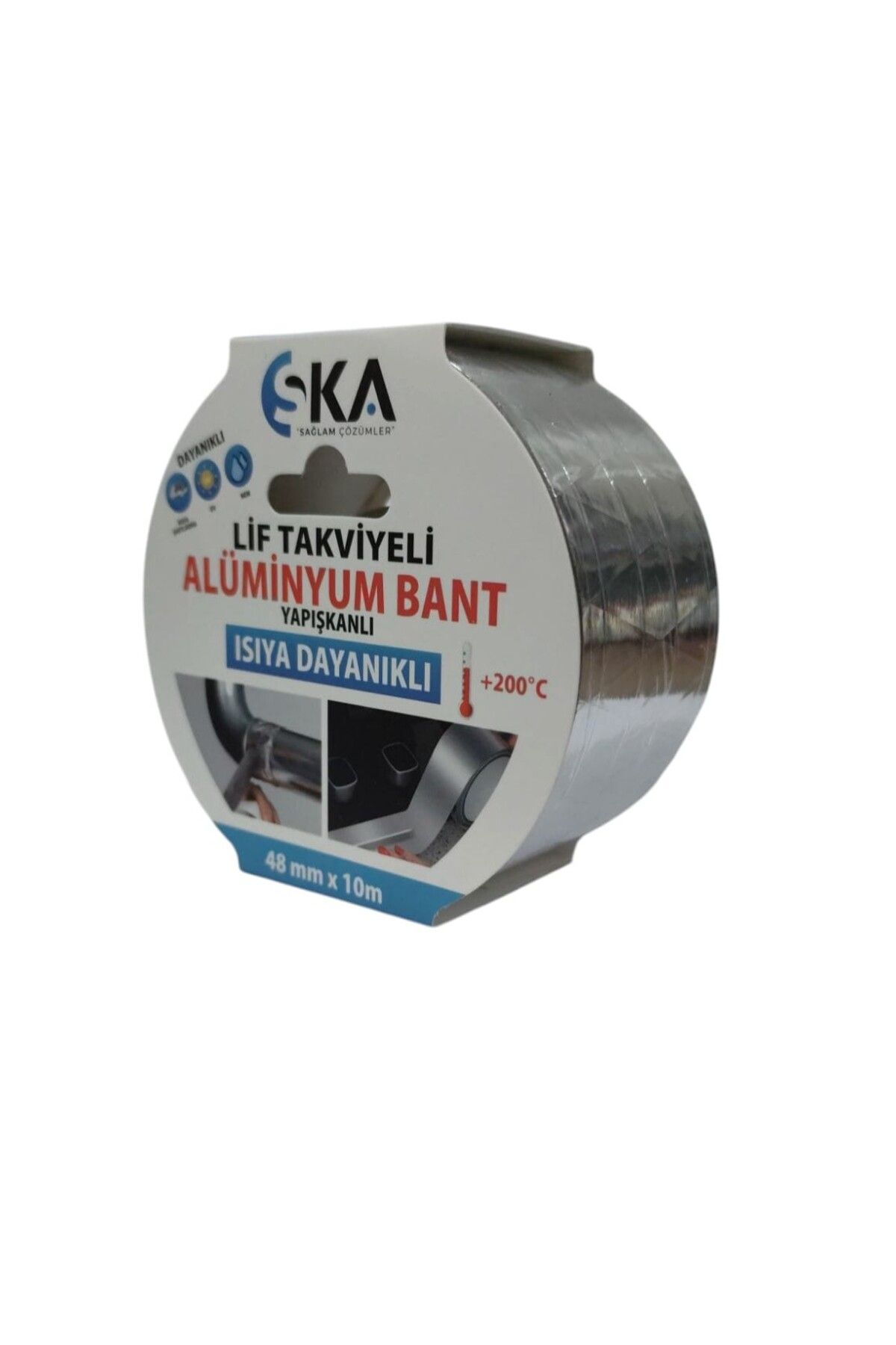 sağlam ka Yapışkanlı Lif Takviyeli Alüminyum Bant 48mmx10m