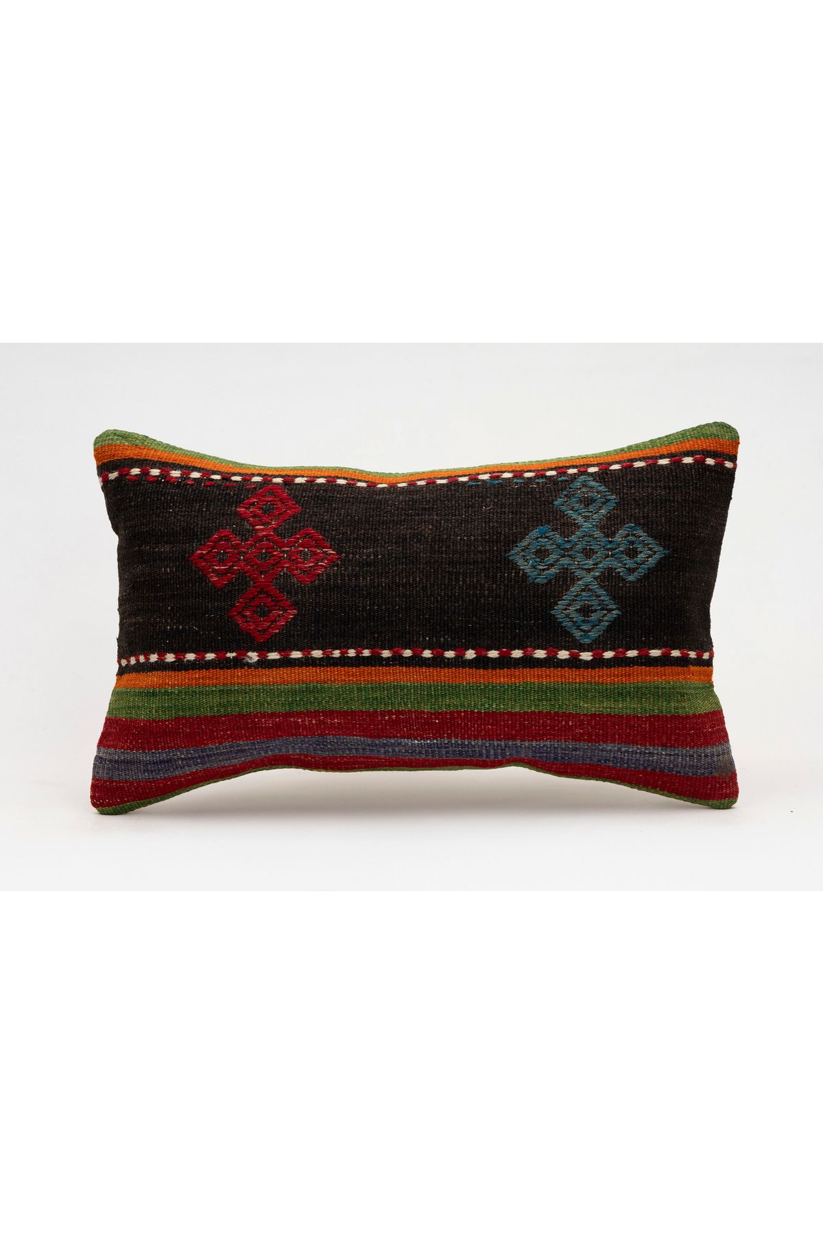 Kilim Whole Sale El Yapımı Kilim'den Yapılmış Vintage Kırlent Kılıfı, Yün, 30x50 Cm