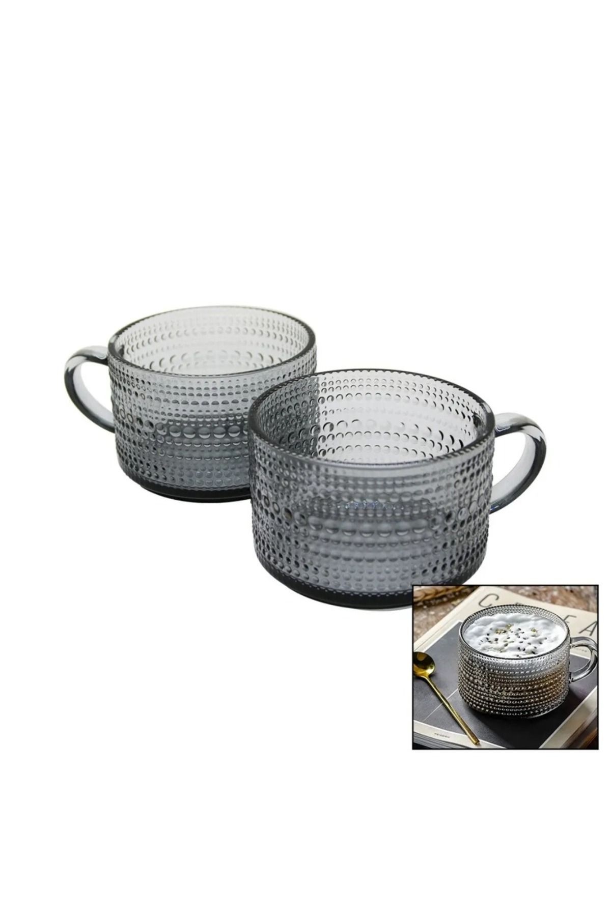 777Home 2 PARÇA ARON GREY KULPLU CAM KASE BARDAK (606)