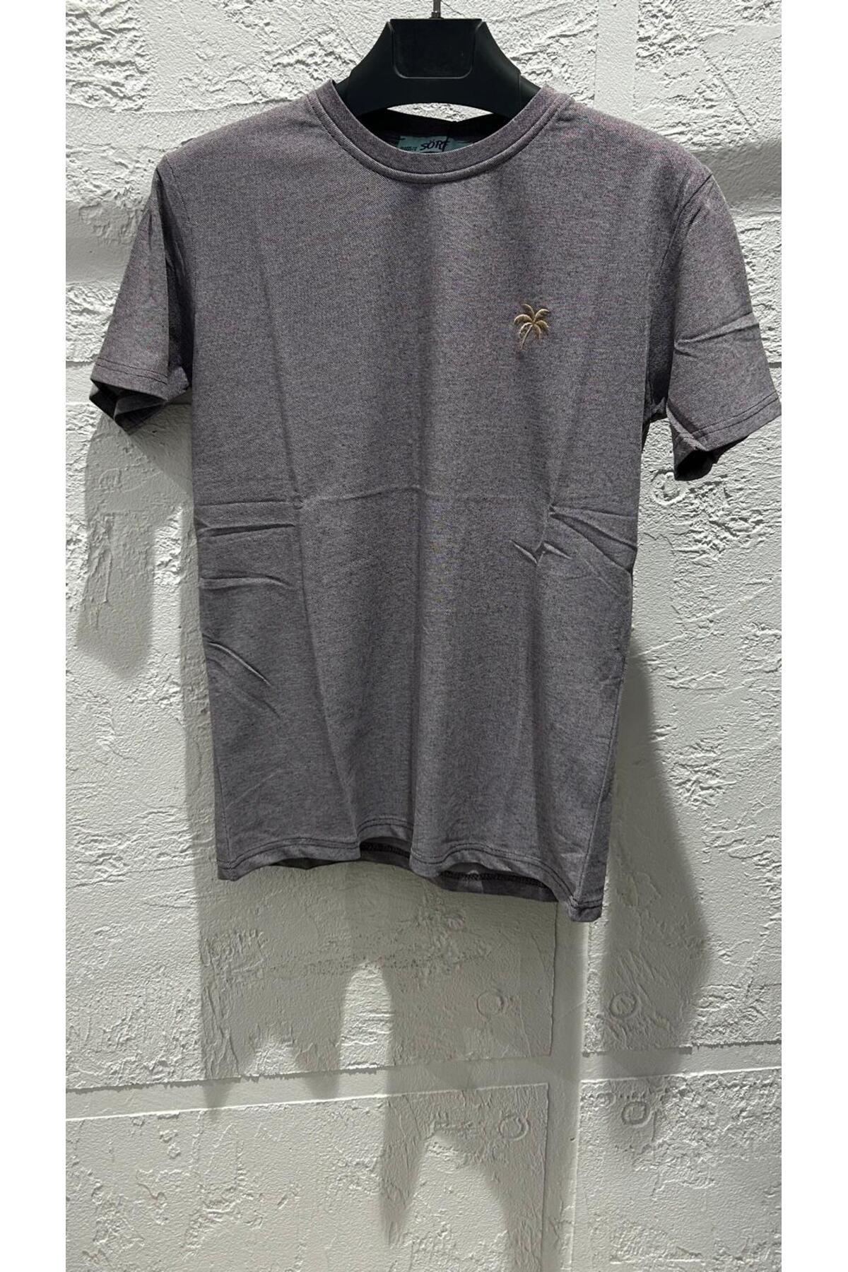 KAREA WEAR PALMİYE Nakışlı Oxford Tshirt