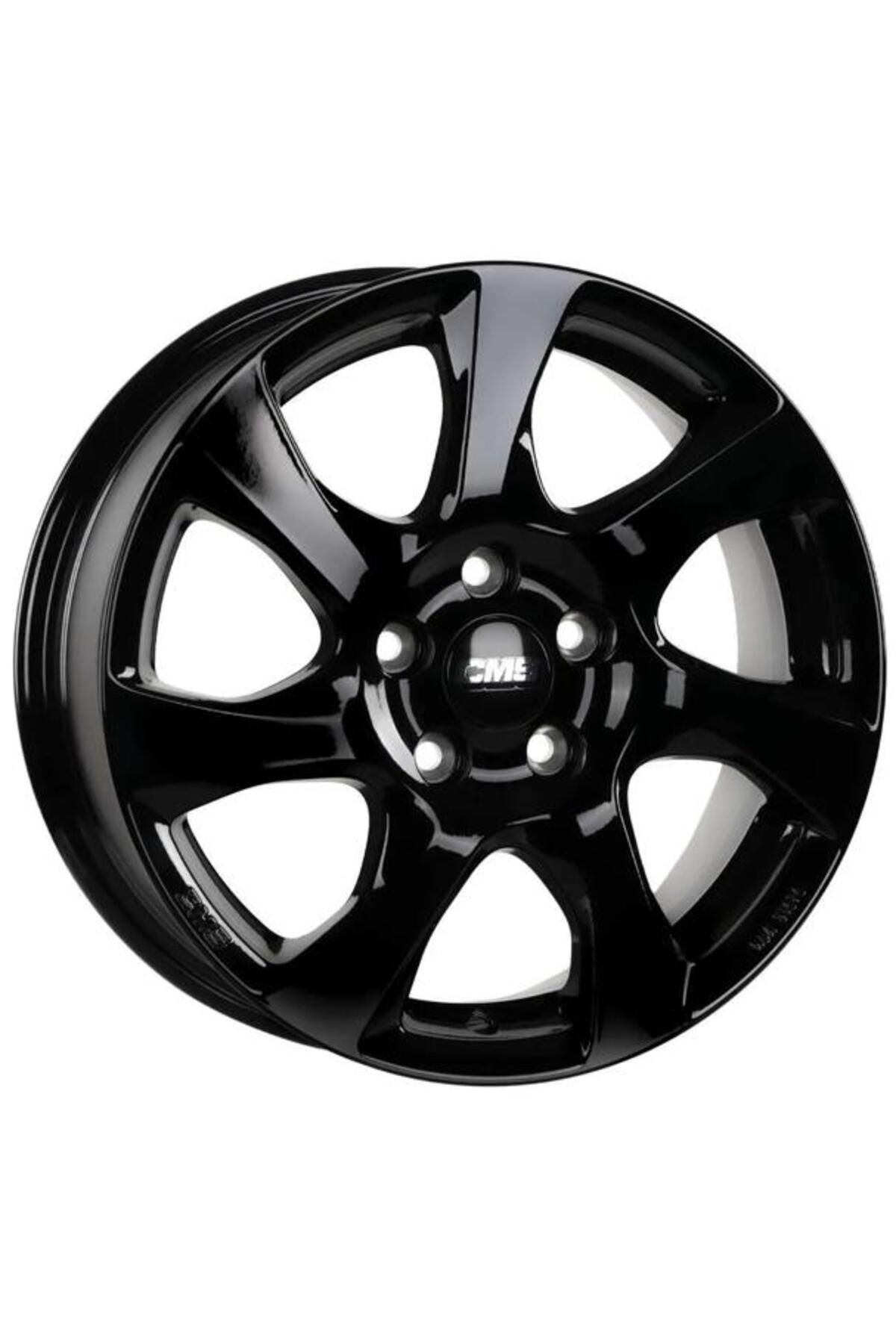 cms -1060-22 6.5x16" -4x108 ET37.5 63.4 Complete Black Gloss Jant (4 Adet)