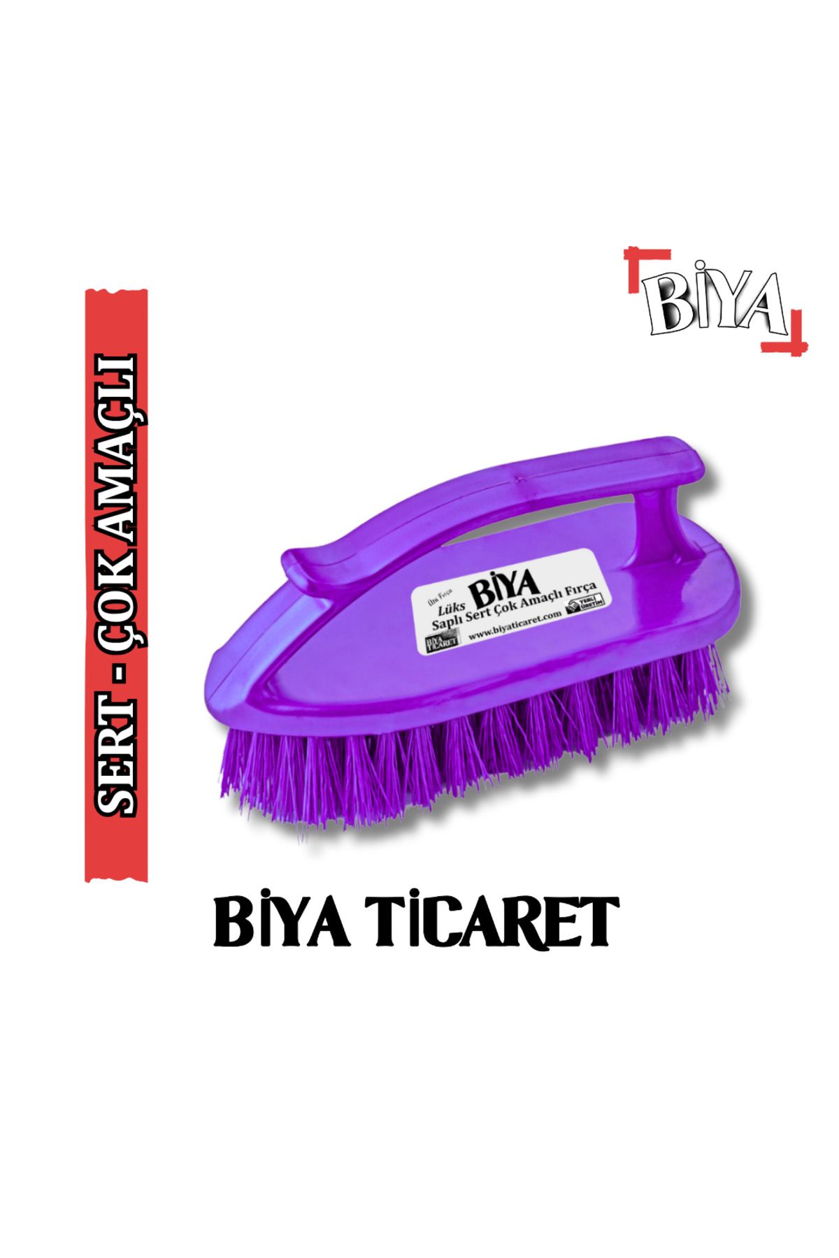 BİYA Lüks Sert Çok Amaçlı Fırça - Ütü Fırça Mor