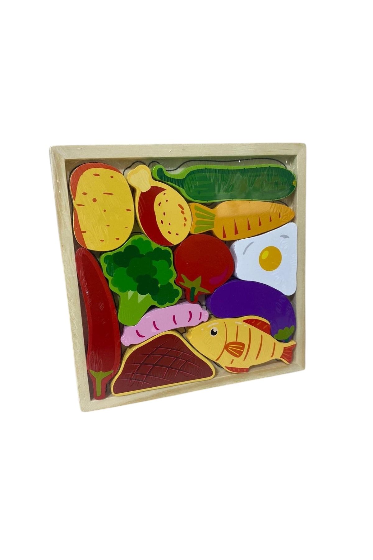 Store MokuToys Ahşap Faydalı Gıdalar Yapboz