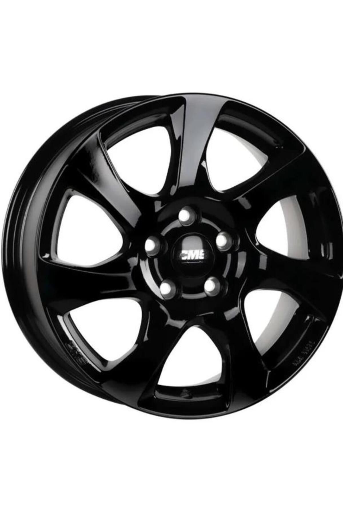 cms -1059-12 6.0x15" -5x100 ET45 54.1 Complete Black Gloss Jant (4 Adet)