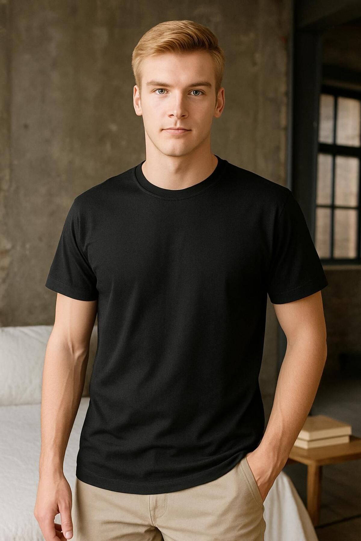 METREY 40/1 Süprem likralı t-shirt