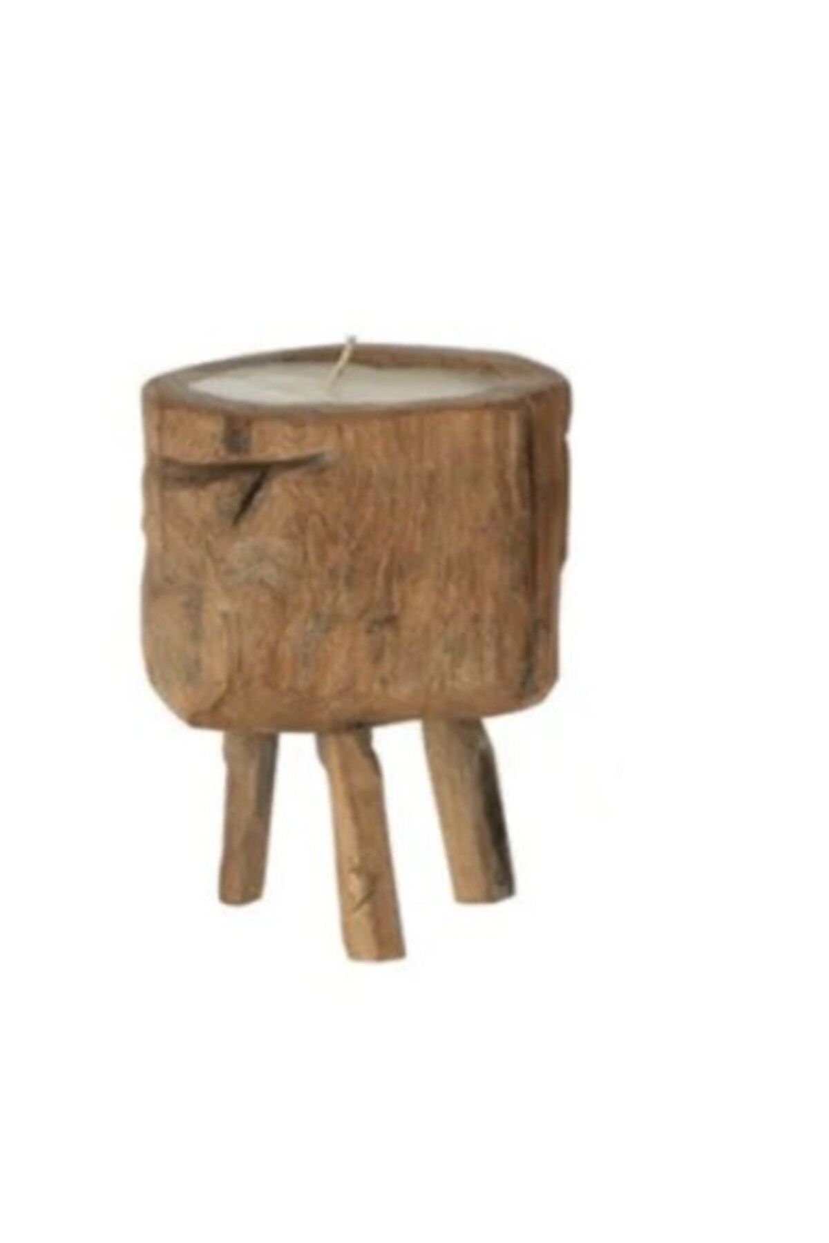 Laromita Decoration DOĞAL TİK AĞACI MUM/ S