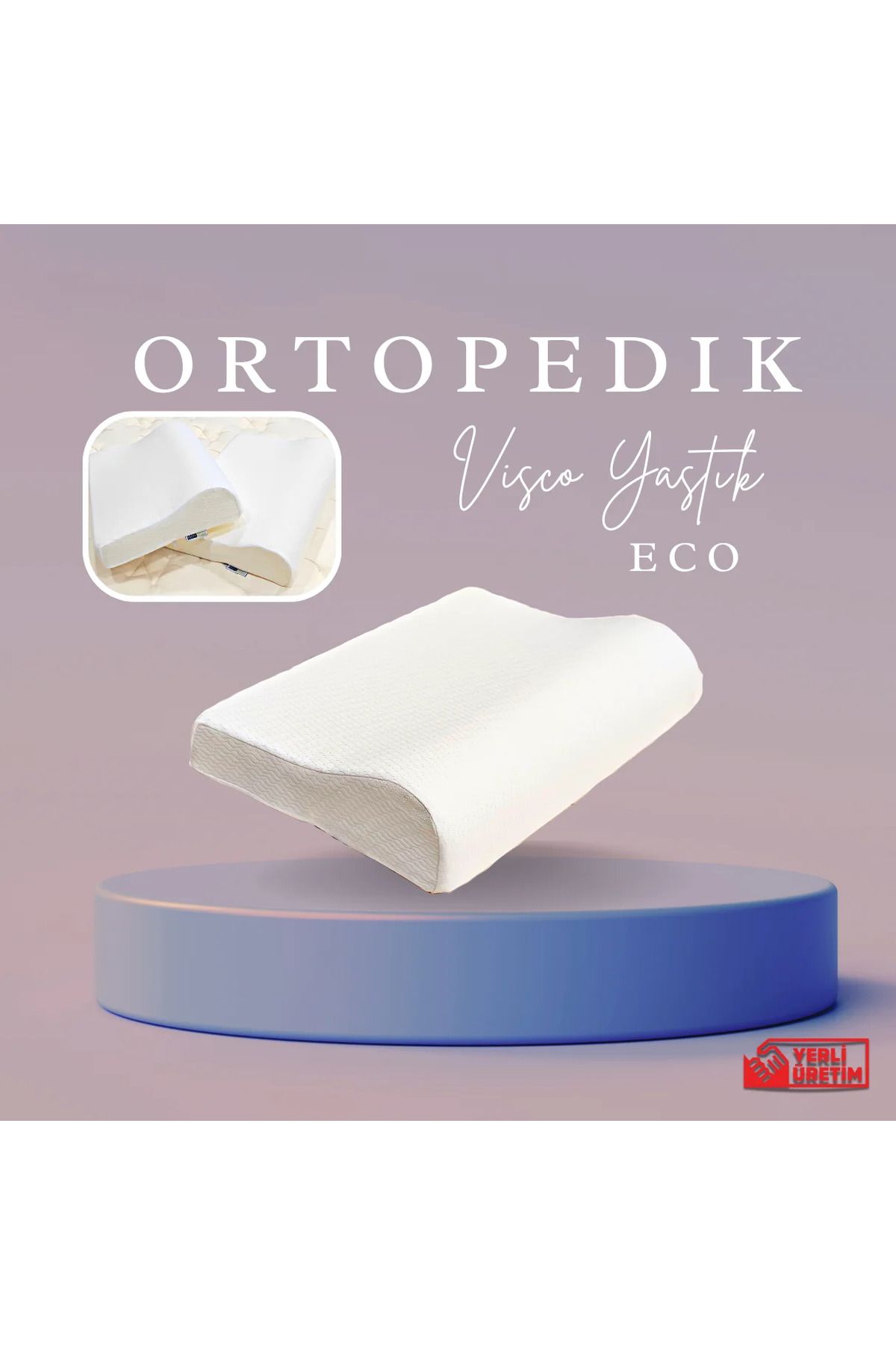 by ballı biocotton Biocotton Luks Boyun Destekli Visco Foam Ortopedik Yastık