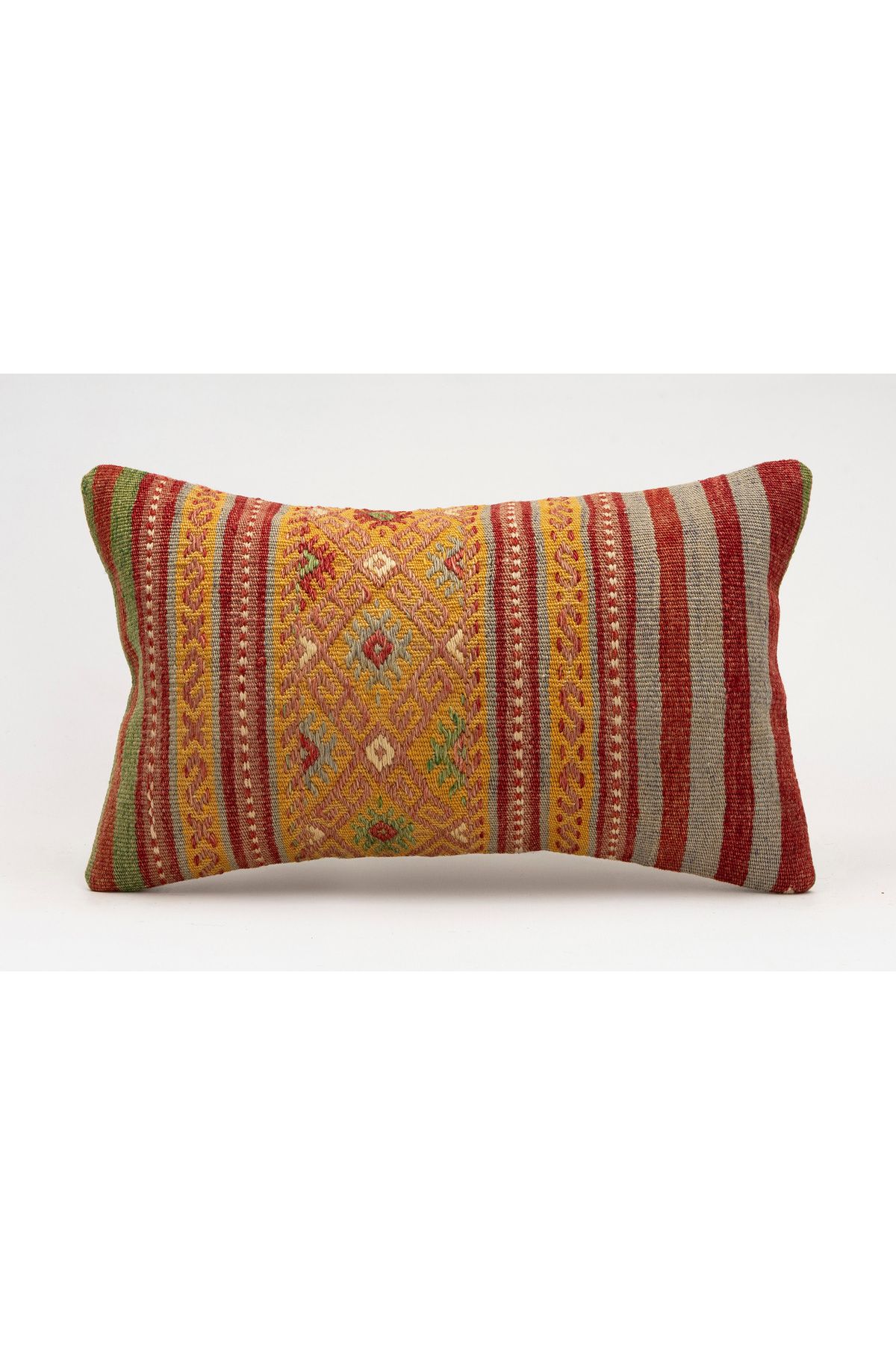 Kilim Whole Sale El Yapımı Kilim'den Yapılmış Vintage Kırlent Kılıfı, Yün, 30x50 Cm