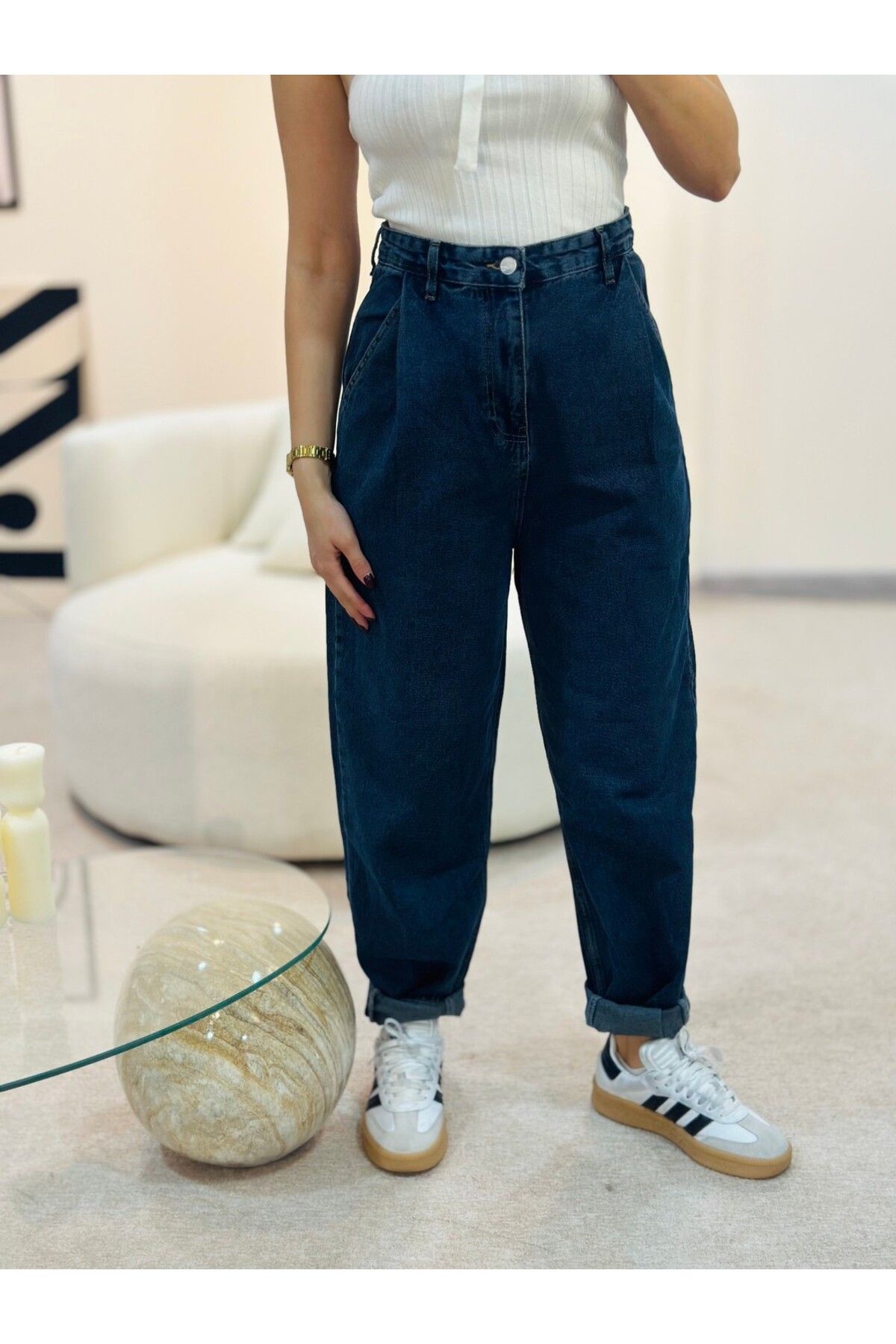 Soshow Mom Jean Kot Pantolon