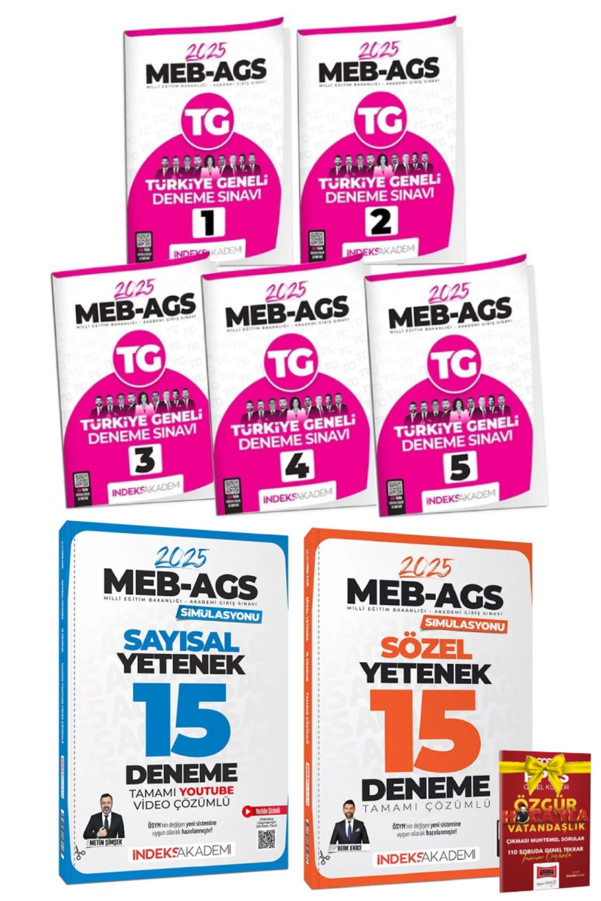 İndeks Akademi 2025 İndeks Akademi MEB AGS Türkiye Geneli Deneme Sınavı+İndeks MEB AGS Sayısal Sözel Denemeler