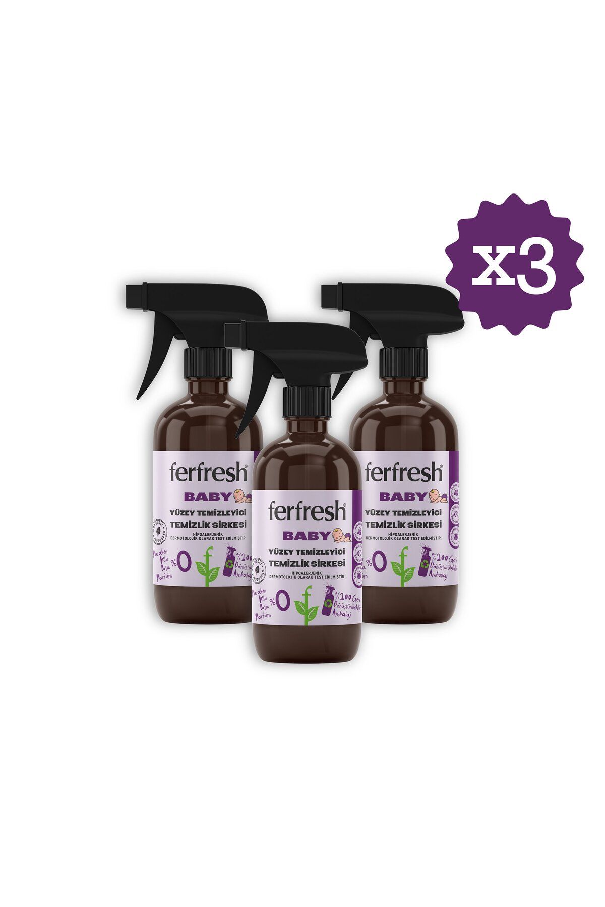 Ferfresh Baby Yüzey Temizleyici Temizlik Sirkesi 450 ML