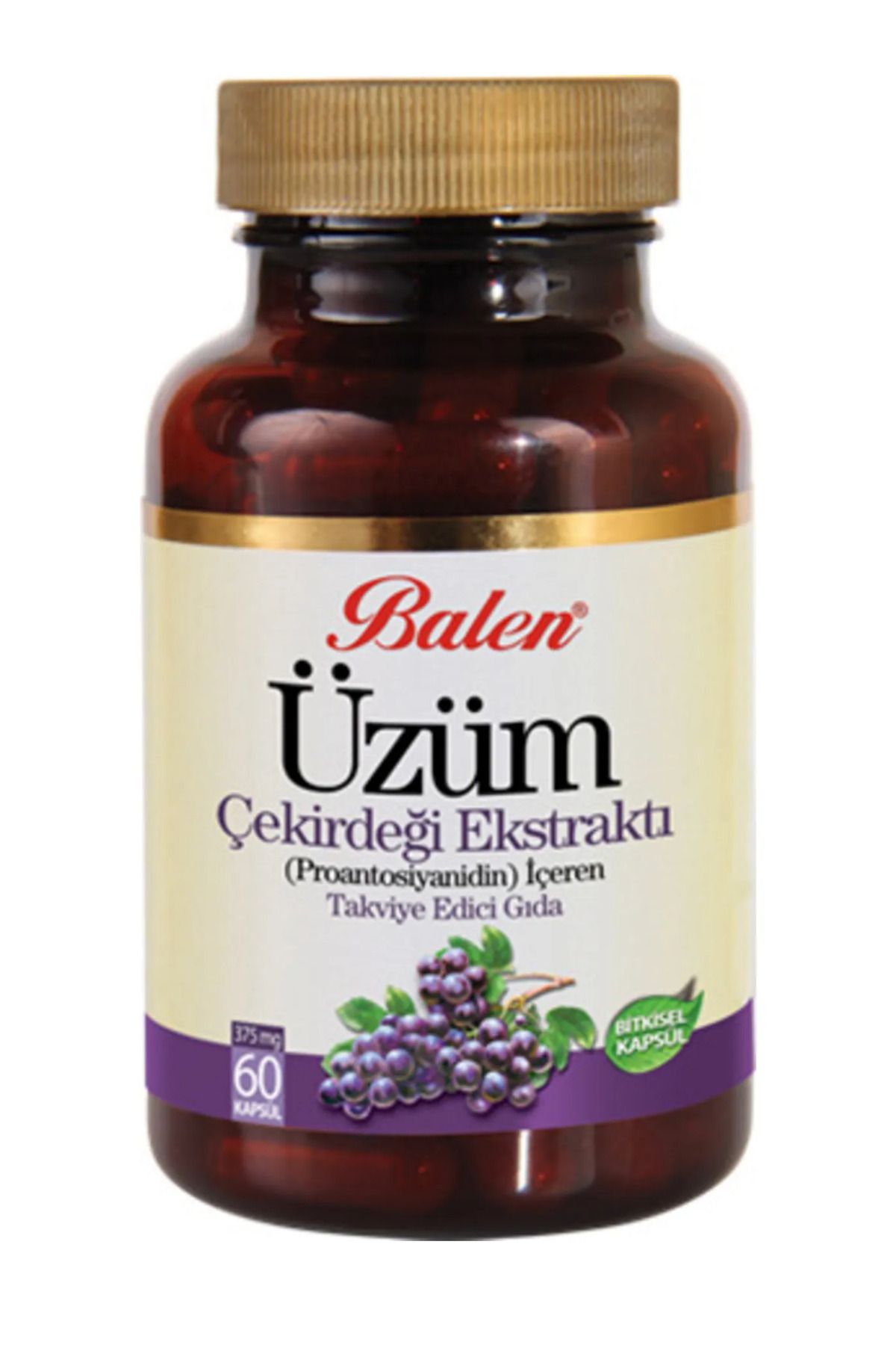 GÜLCE LOKMAN HEKİM AKTAR BALEN ÜZÜM ÇEKİRDEĞİ EKSTRAKTI KAPSÜL 375MG*60
