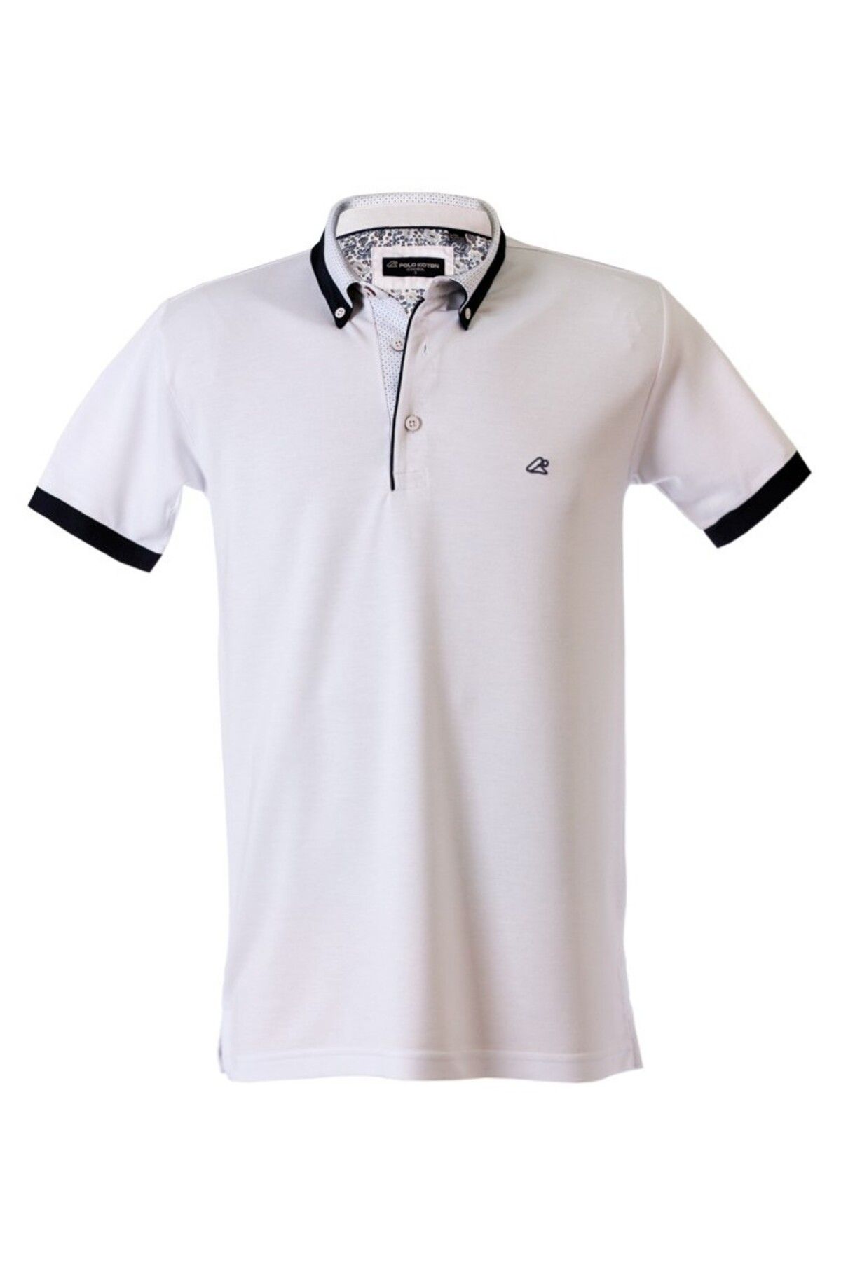 MODA La Pure Erkek Beyaz Polo Yaka Tişört – Kısa Kollu, Düğmeli, Yazlık Slim Fit