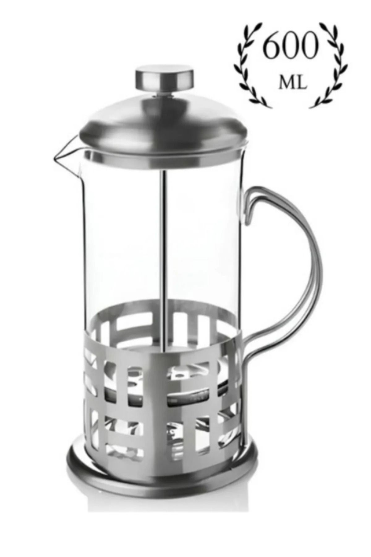 CENGİZ ÇEYİZ Metal Kulplu Cam French PRESS 600 ml 7374
