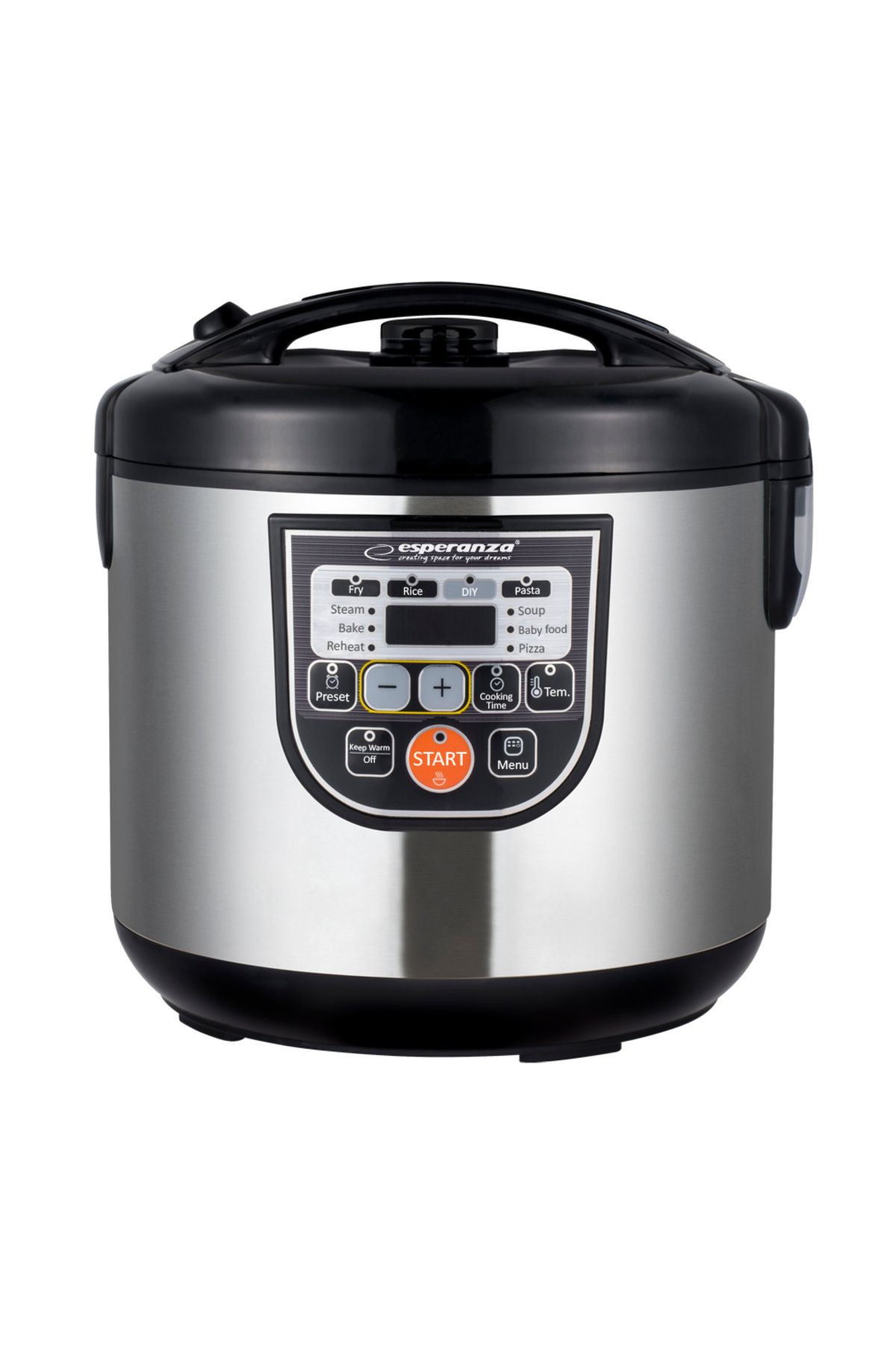 ESPERANZA-Multifunctional pot, Esperanza, Plastic/Stainless steel, 860 W, Black/Silver 8