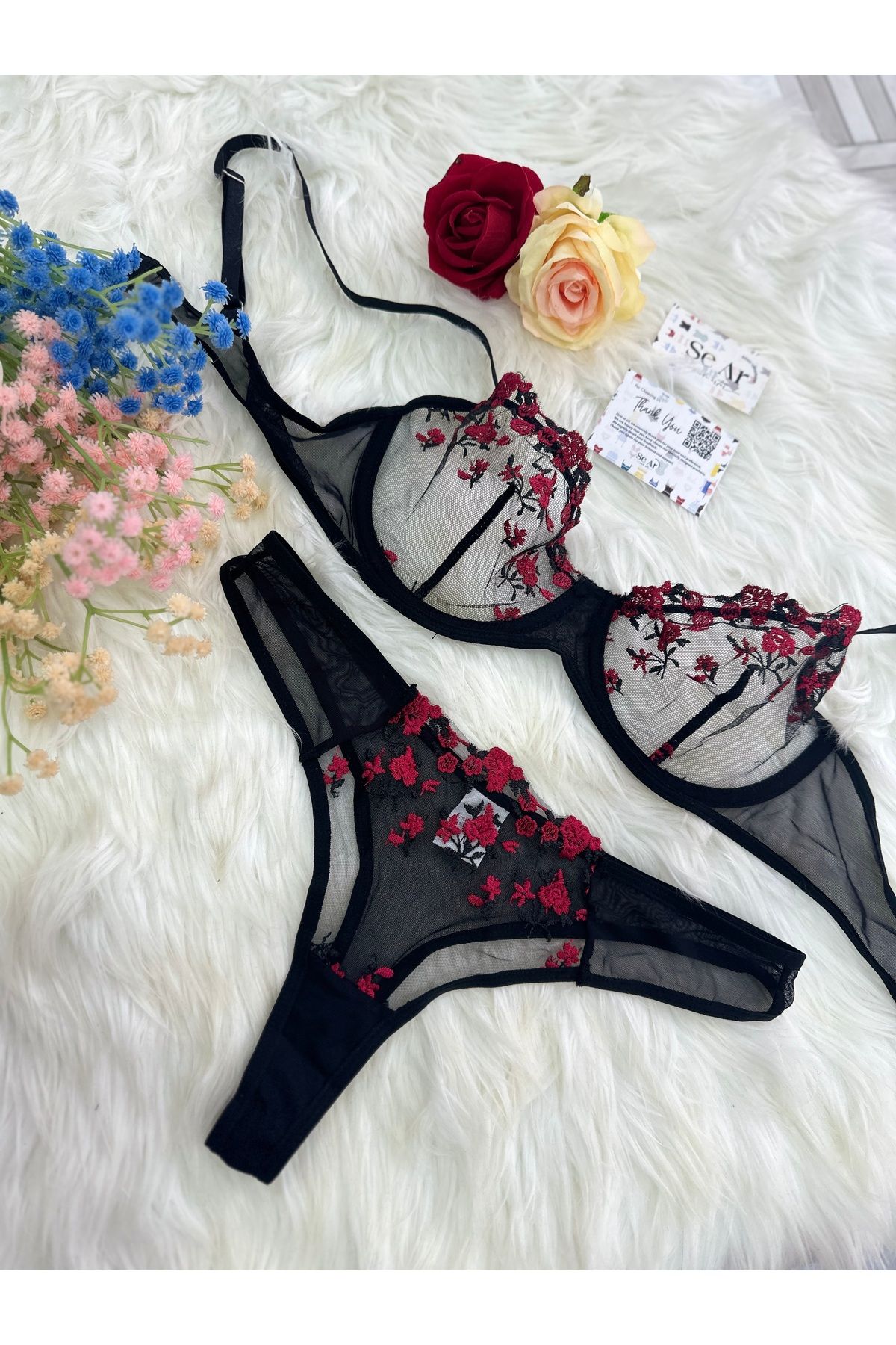 SEAR LİNGERİE Dark Rose İç Çamaşır Takımı
