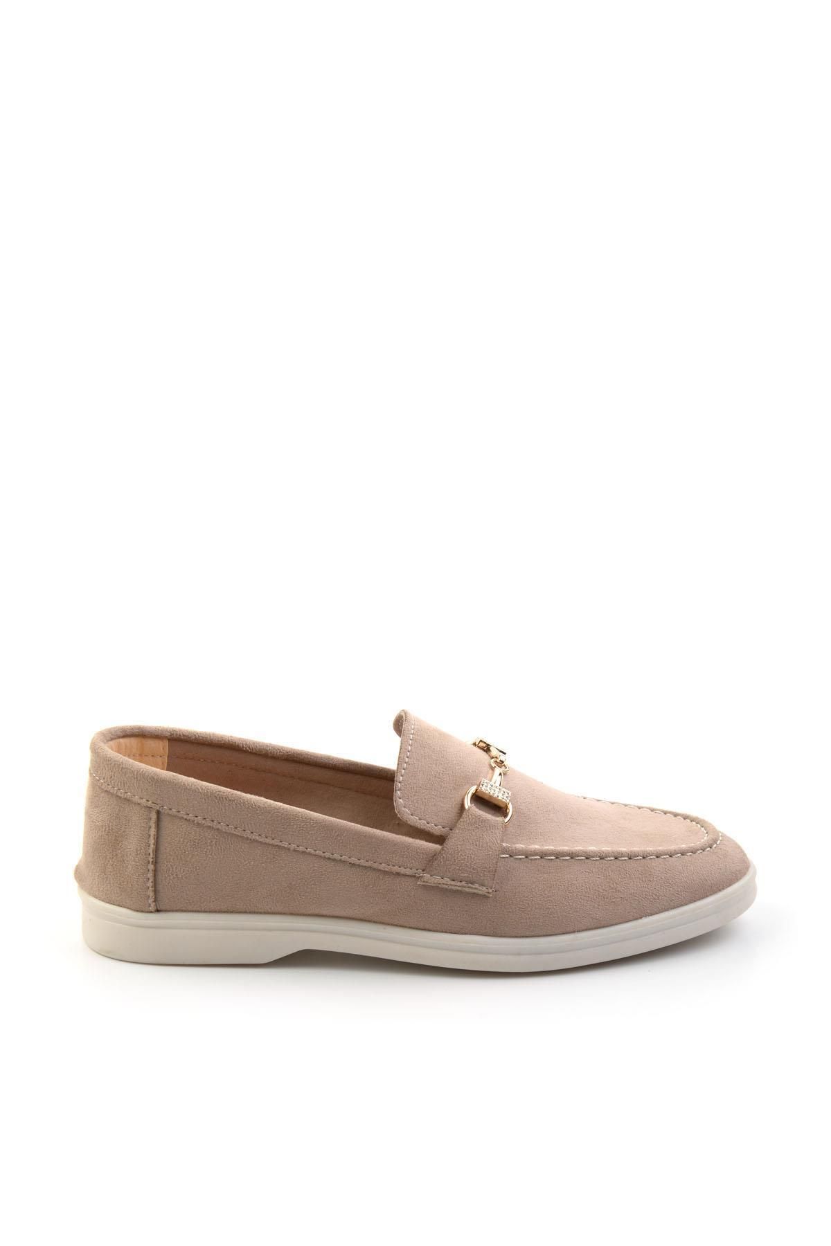 Bambi Bej Kadın Loafer Ayakkabı K01140004572