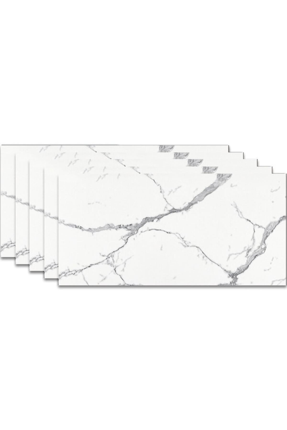 HOZRO-Set 220 x Marble-Like Self-Adhesive Tiles HOZRO, Abstract Design, Covers 39.6 sqm, Modern Design, Ea 2