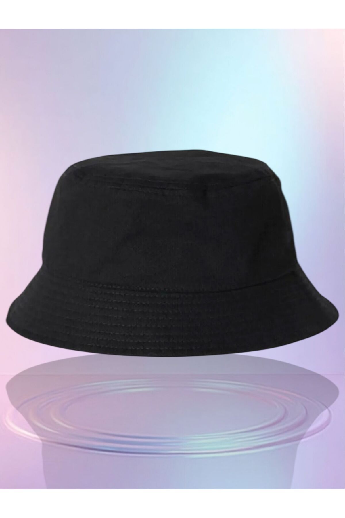 Ems Yazlık Kumaş Kova Şapka, Erkek Kadın Düz Balıkçı Bucket Şapka, Unisex