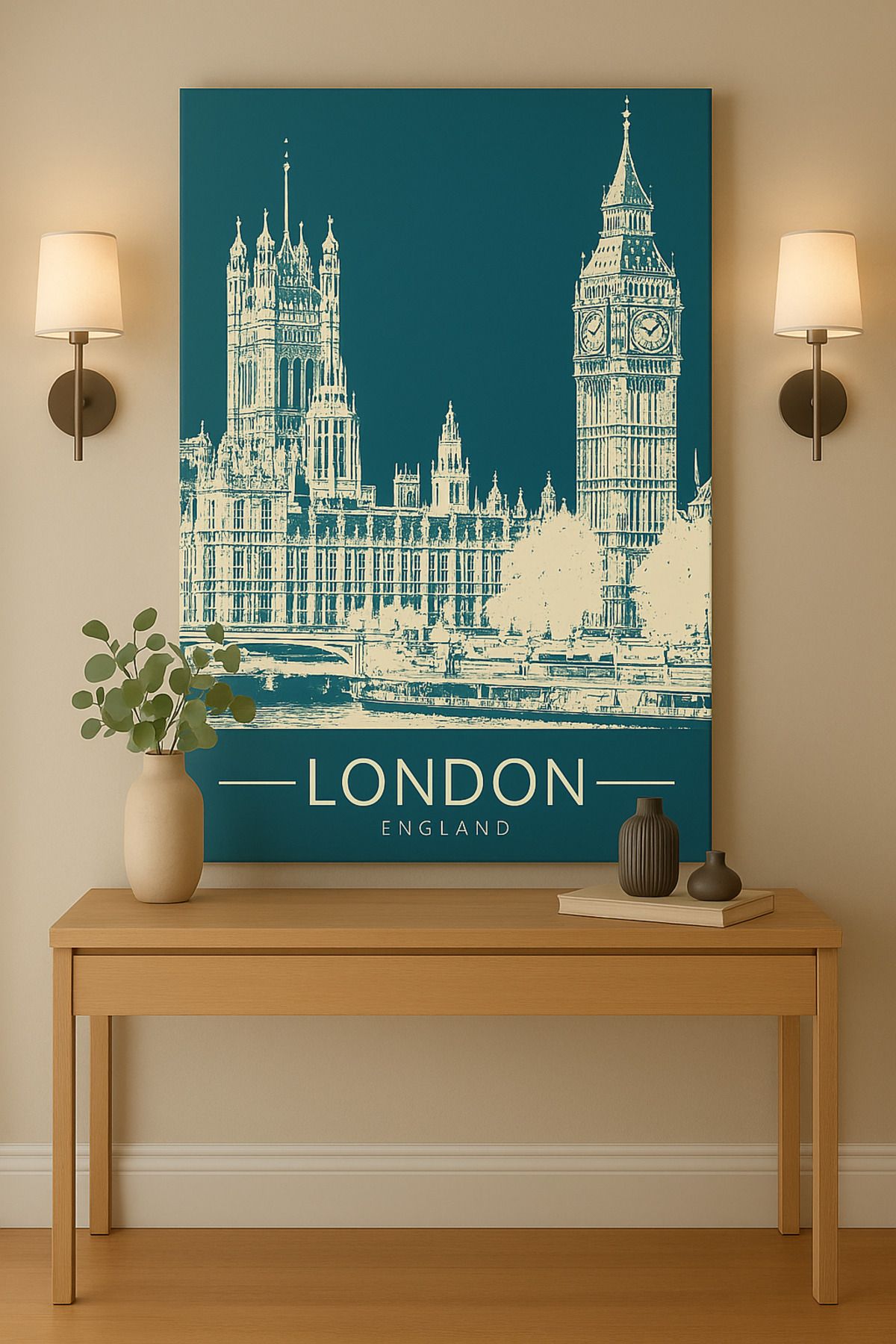 BGV HOME London Big Ben Modern Kanvas Tablo