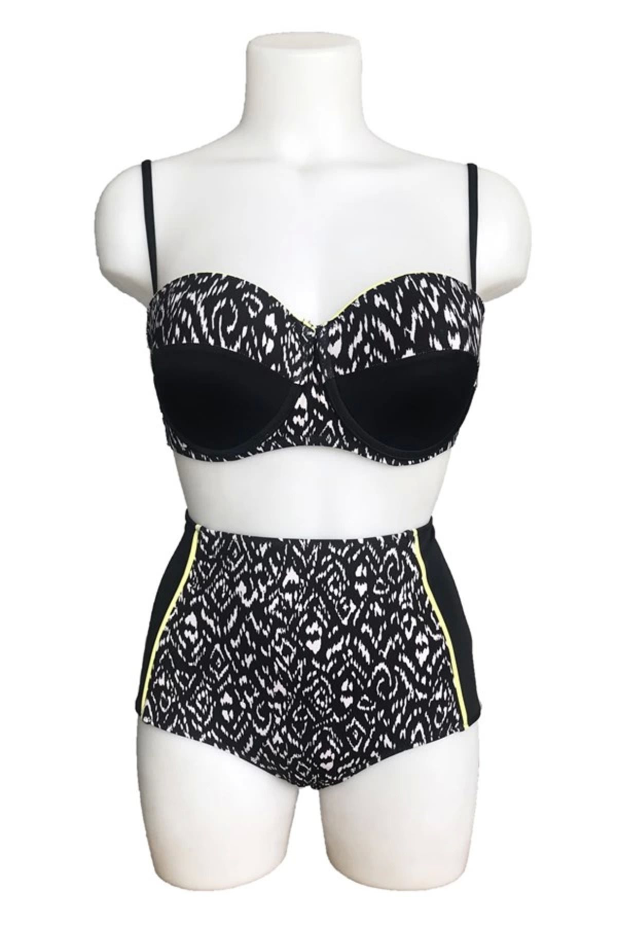 ALFA AKSESUAR 03 Sunset Straplez Kaplı Bikini