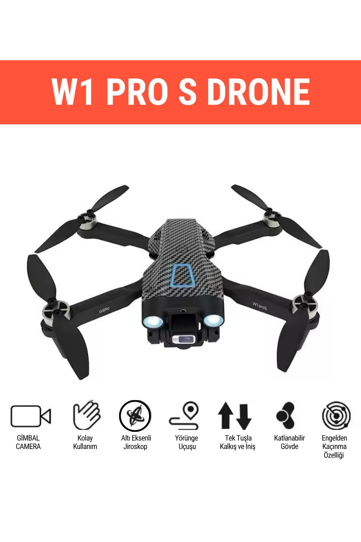 WUNİT W1PROS MİNİ DRONE HD CAMERA,GİMBAL,ENGELDEN KAÇINMA,KOLAY KULLANIM,30 DK SÜRÜŞ,5G WİFİ
