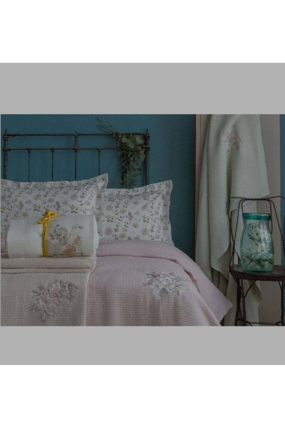 KÜBRAHOME'S-Pupilla Salmon Double Personality Cotton Pink Set 4