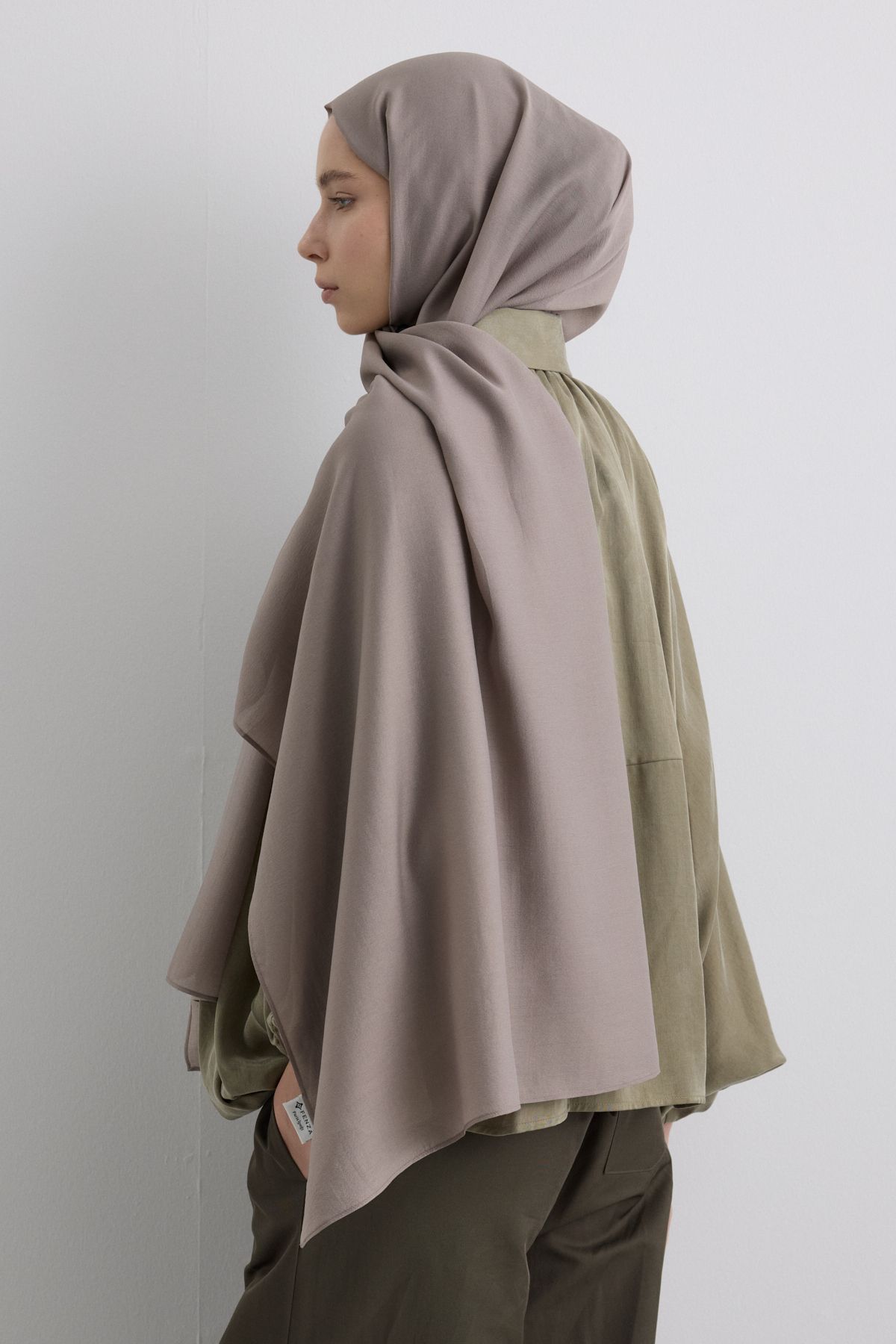 FENZA SCARF PARİS İPEĞİ TOHUM RENK PAMUKLU ŞAL