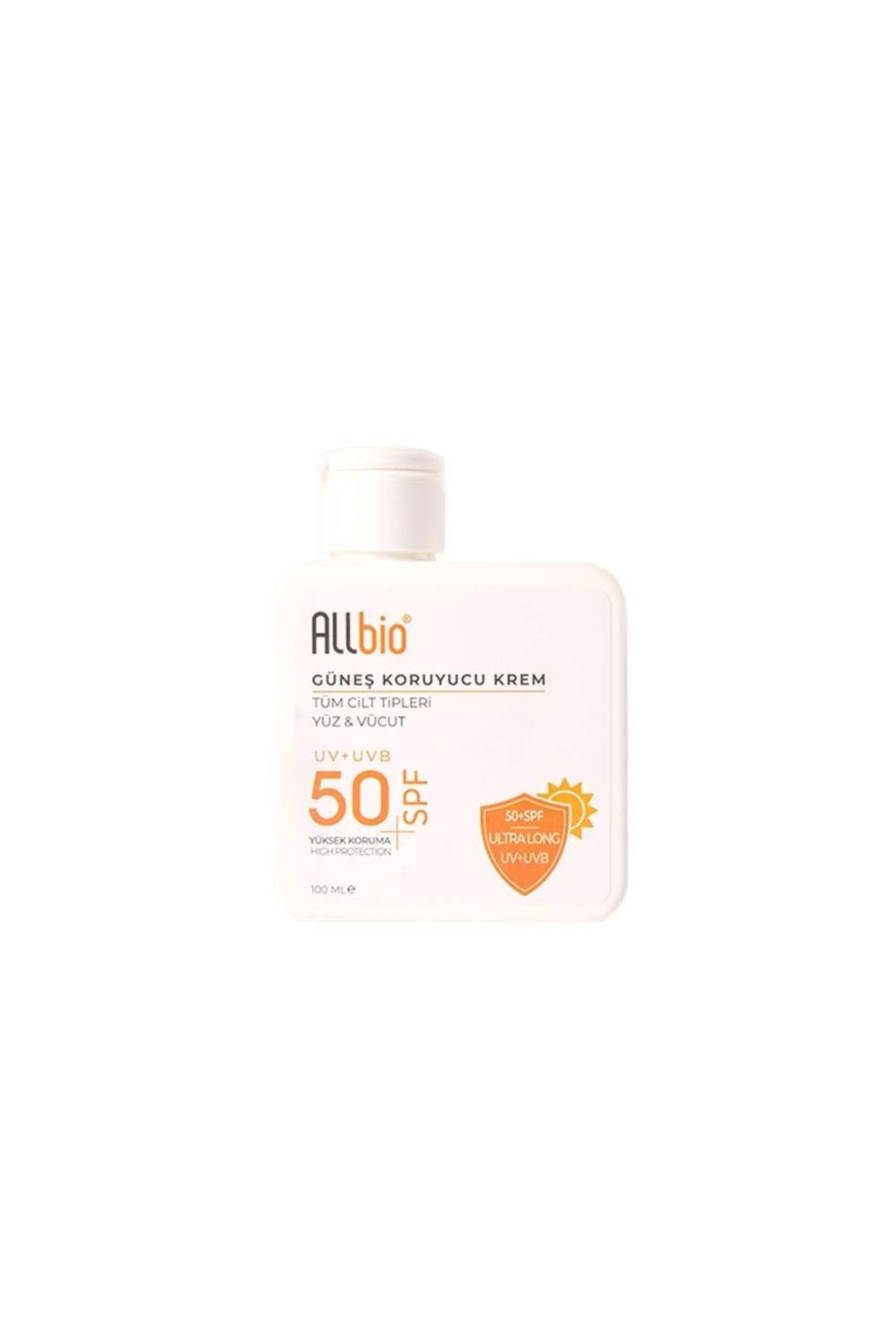 ALLBİO SPF50+ GÜNEŞ KORUYUCU KREM 100 ML