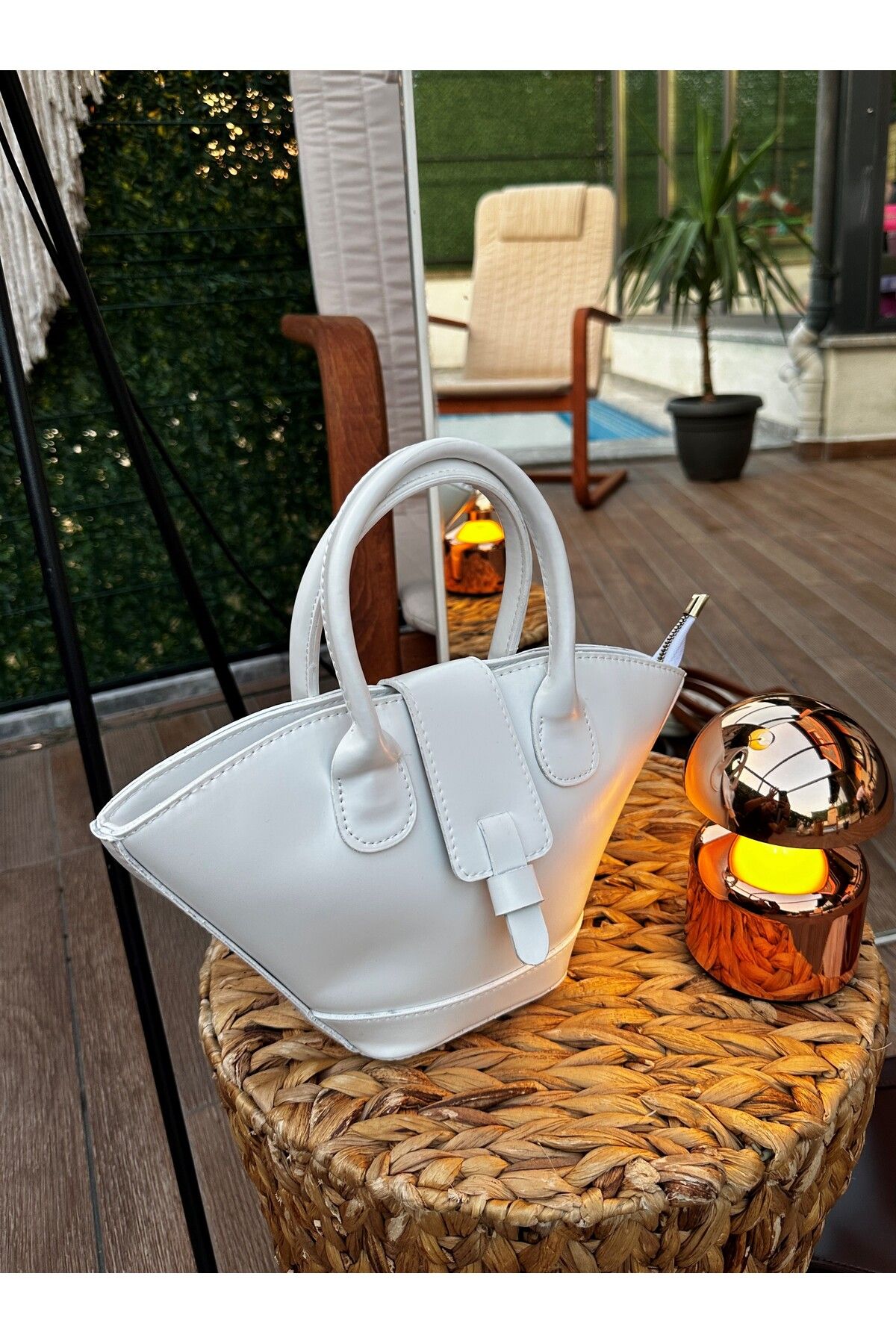 Fioranze Collection Lucia Model Beyaz Renk El Ve Omuz Çantası