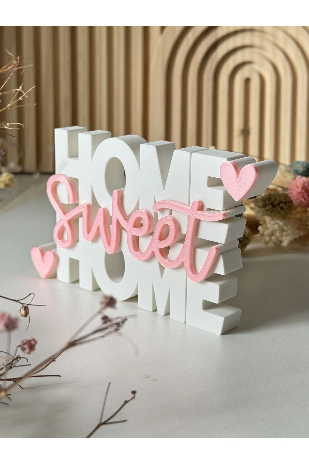 H&G 3D Atölyesi Home Sweet Home Dekor