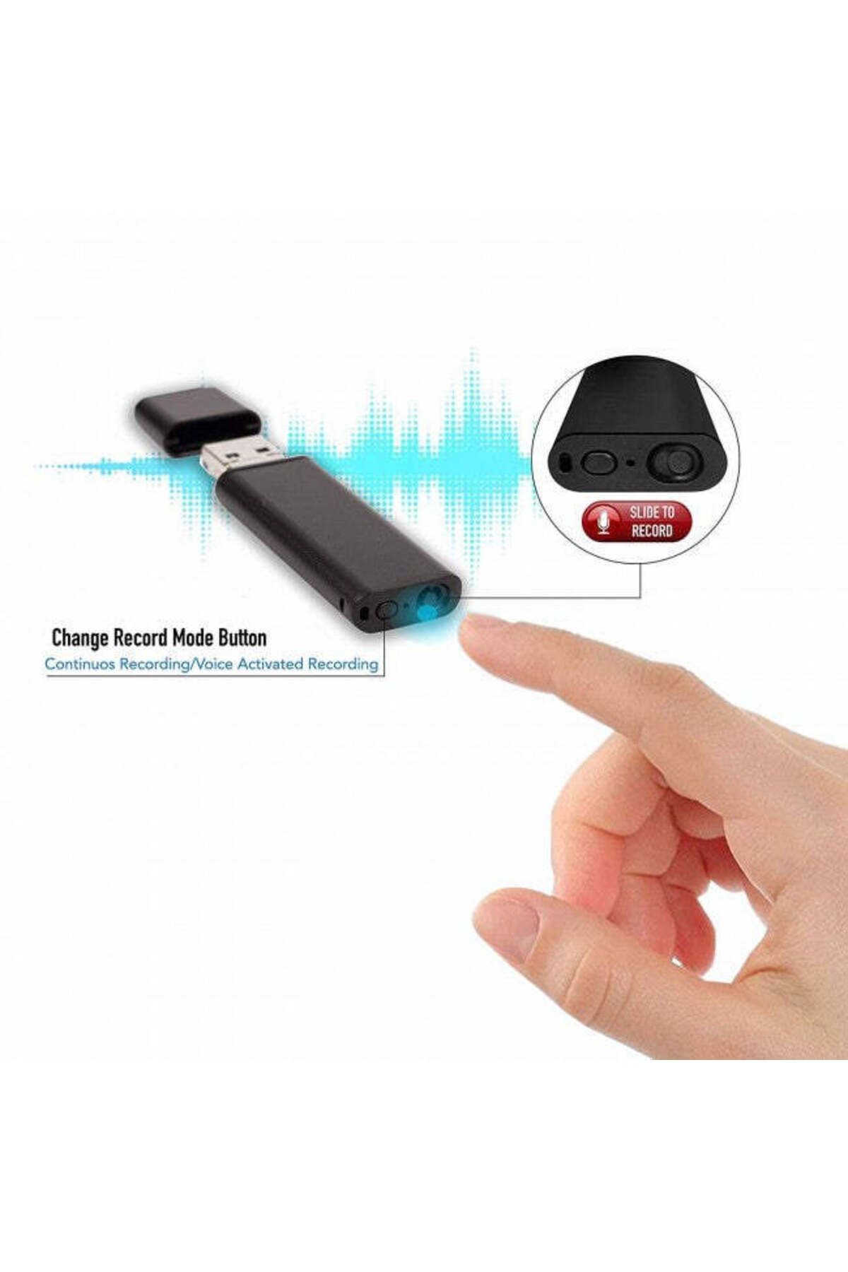 Minitechnics-Voice Activated Voice Recorder - 8GB Memory - 26 Hours Battery Life LightREC 2
