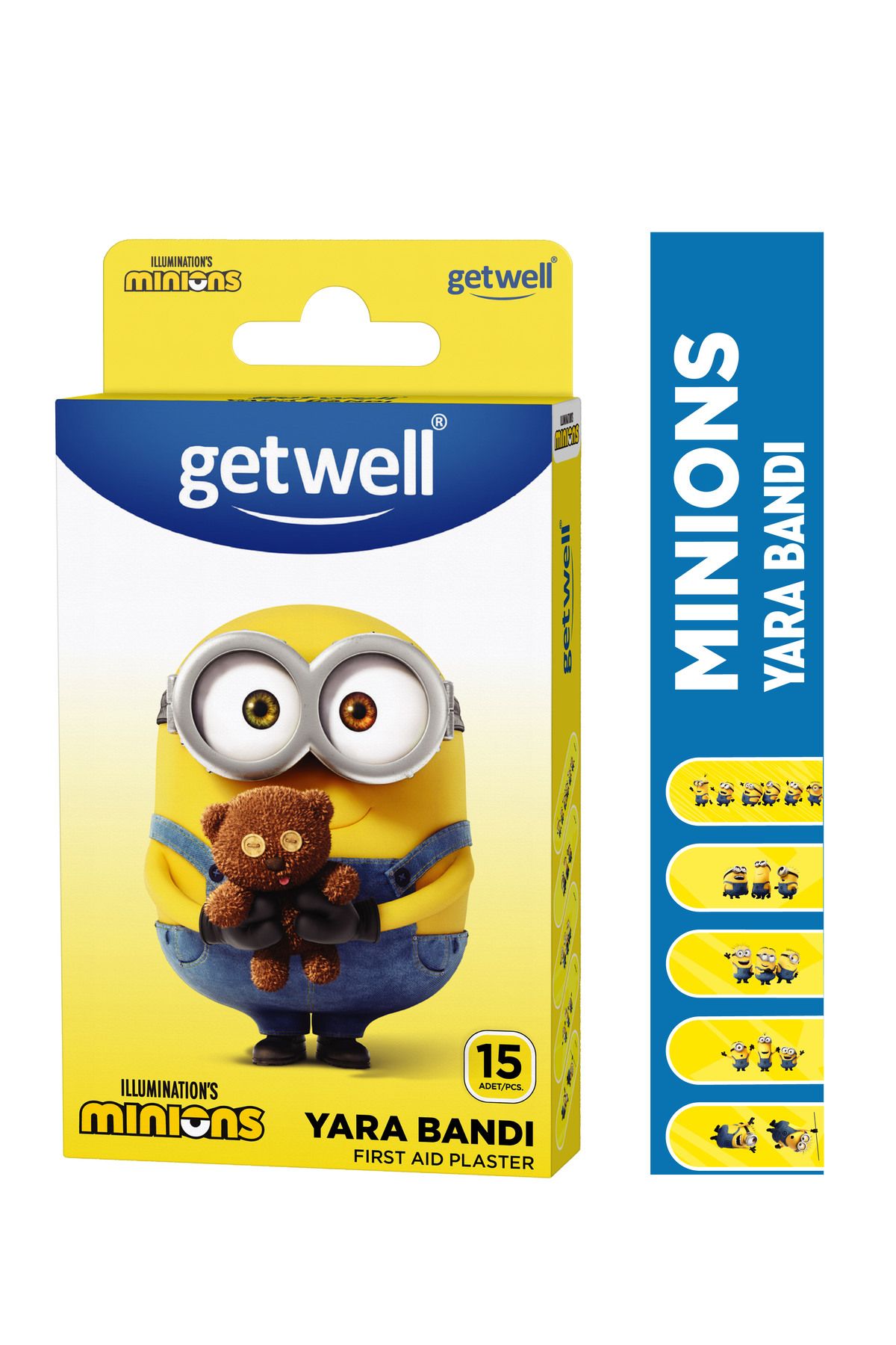 Getwell Minions Minyonlar Lisanslı Yara Bandı 15 adet