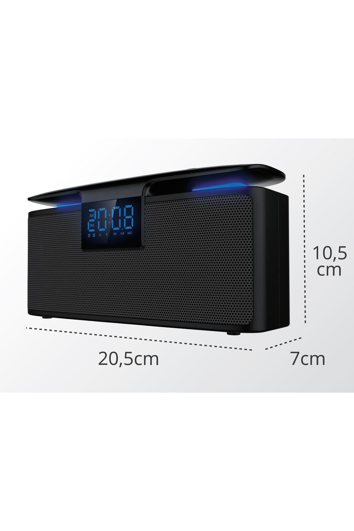 Minitechnics-Wi-Fi P2P Micro Video Camera in Speaker with Radio – 100% Undetectable Lens, Motion Sensor, Full 3